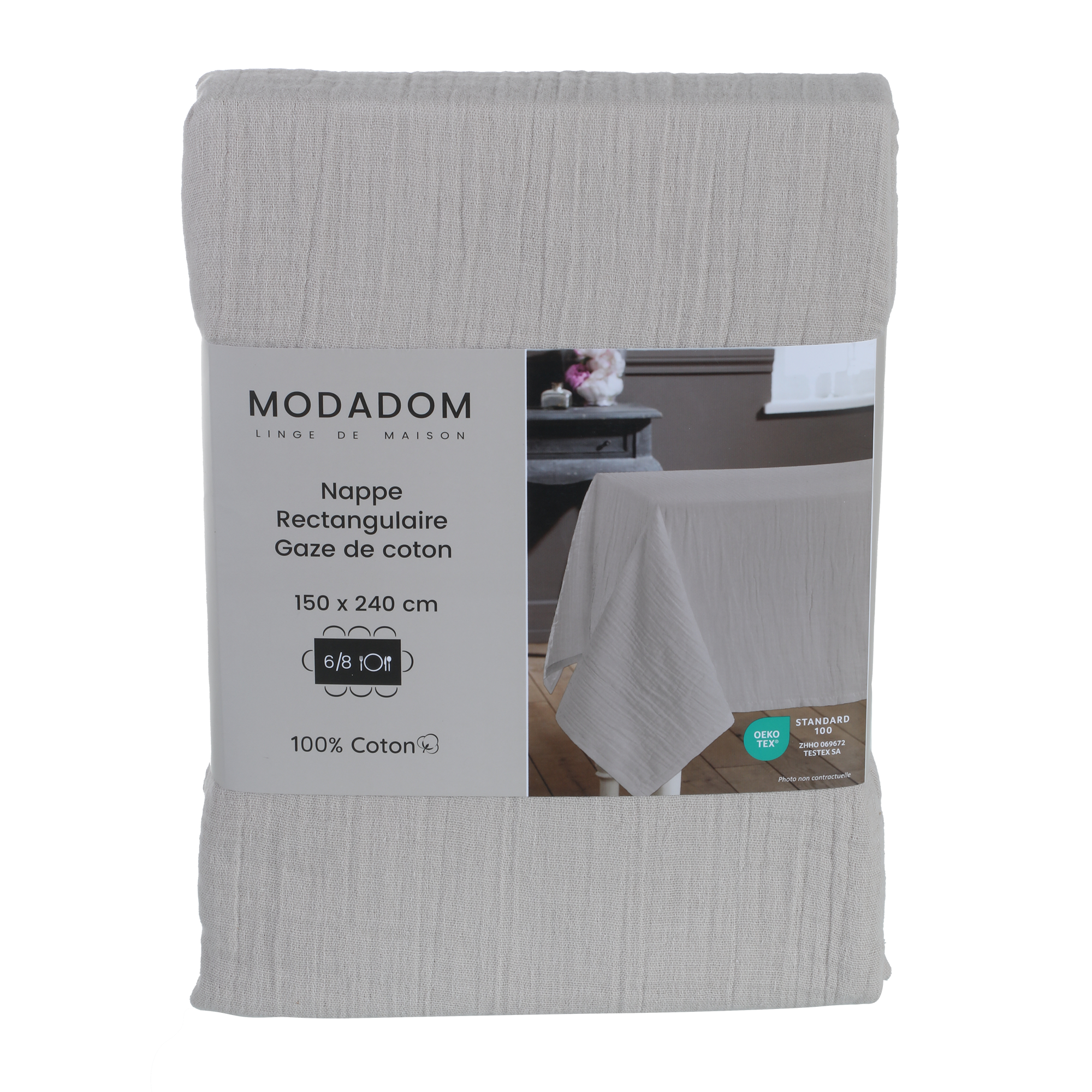 Nappe en gaze de coton 150x240cm - Vert