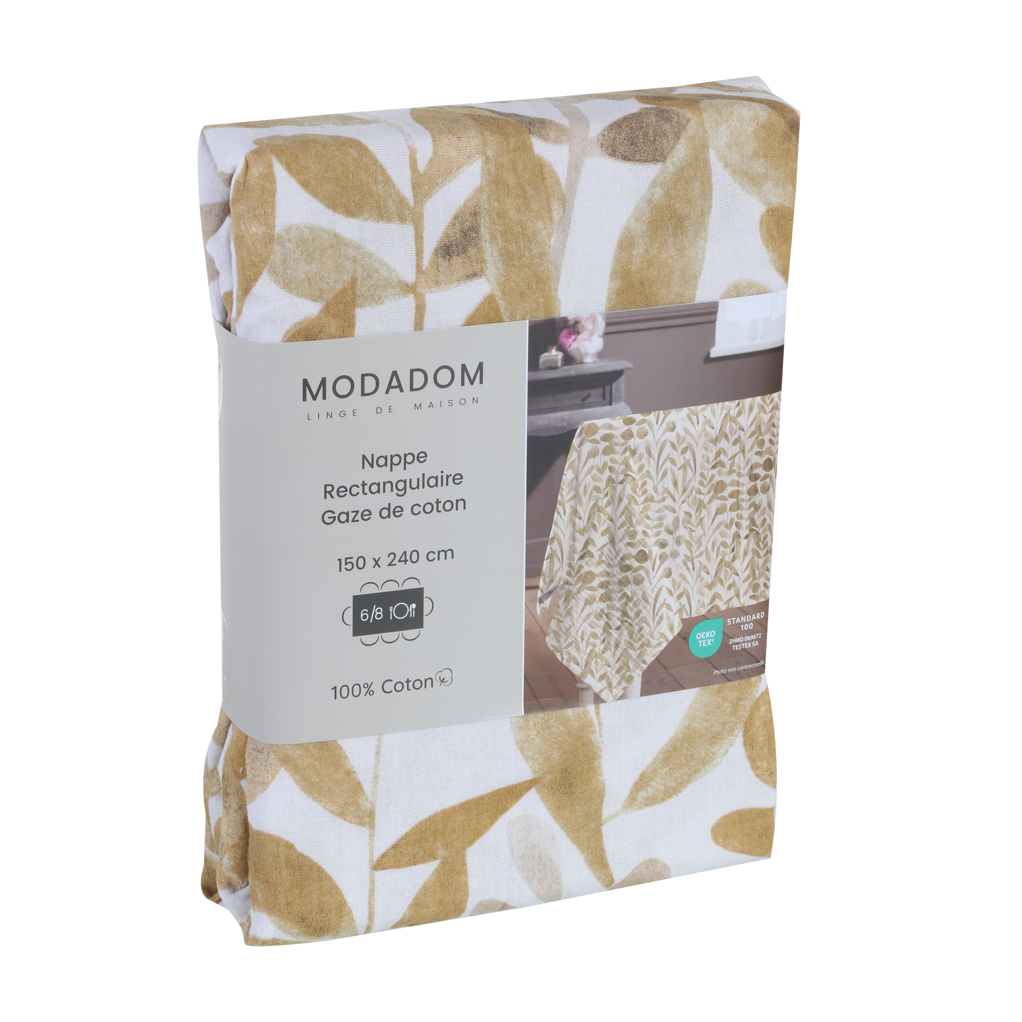Nappe en gaze de coton 150x240cm - Vert
