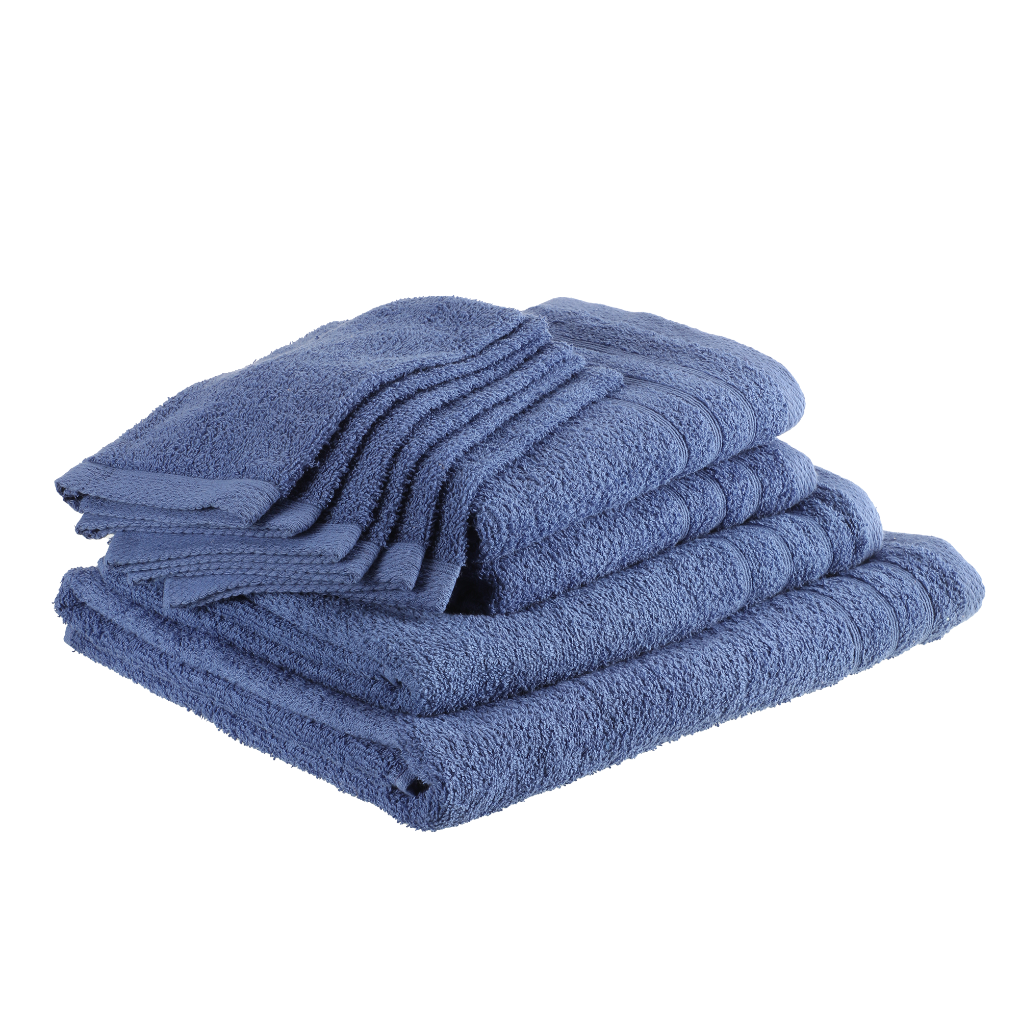 Lot de 10 pièces de bain bleu/rose - Bleu