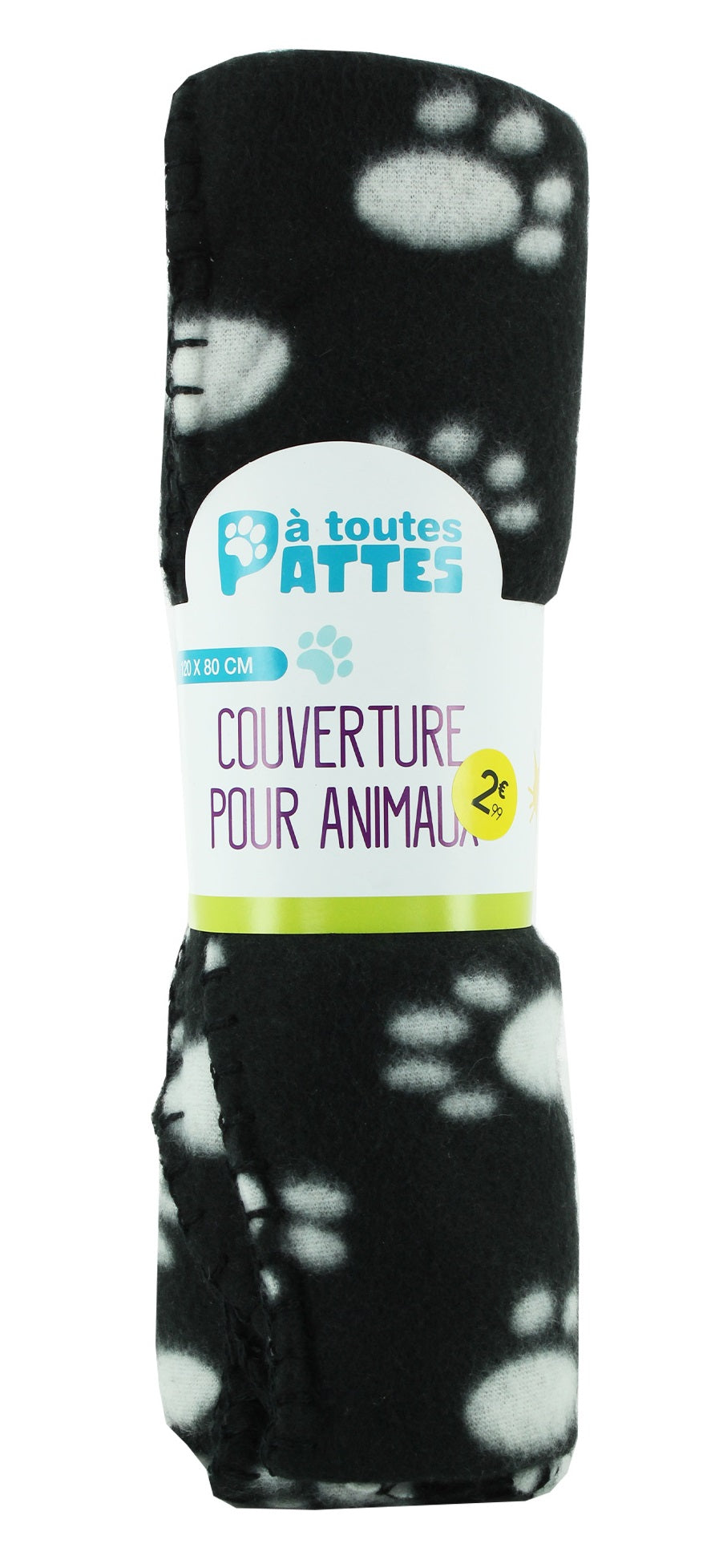Couverture imprimée pour animaux  - Noir