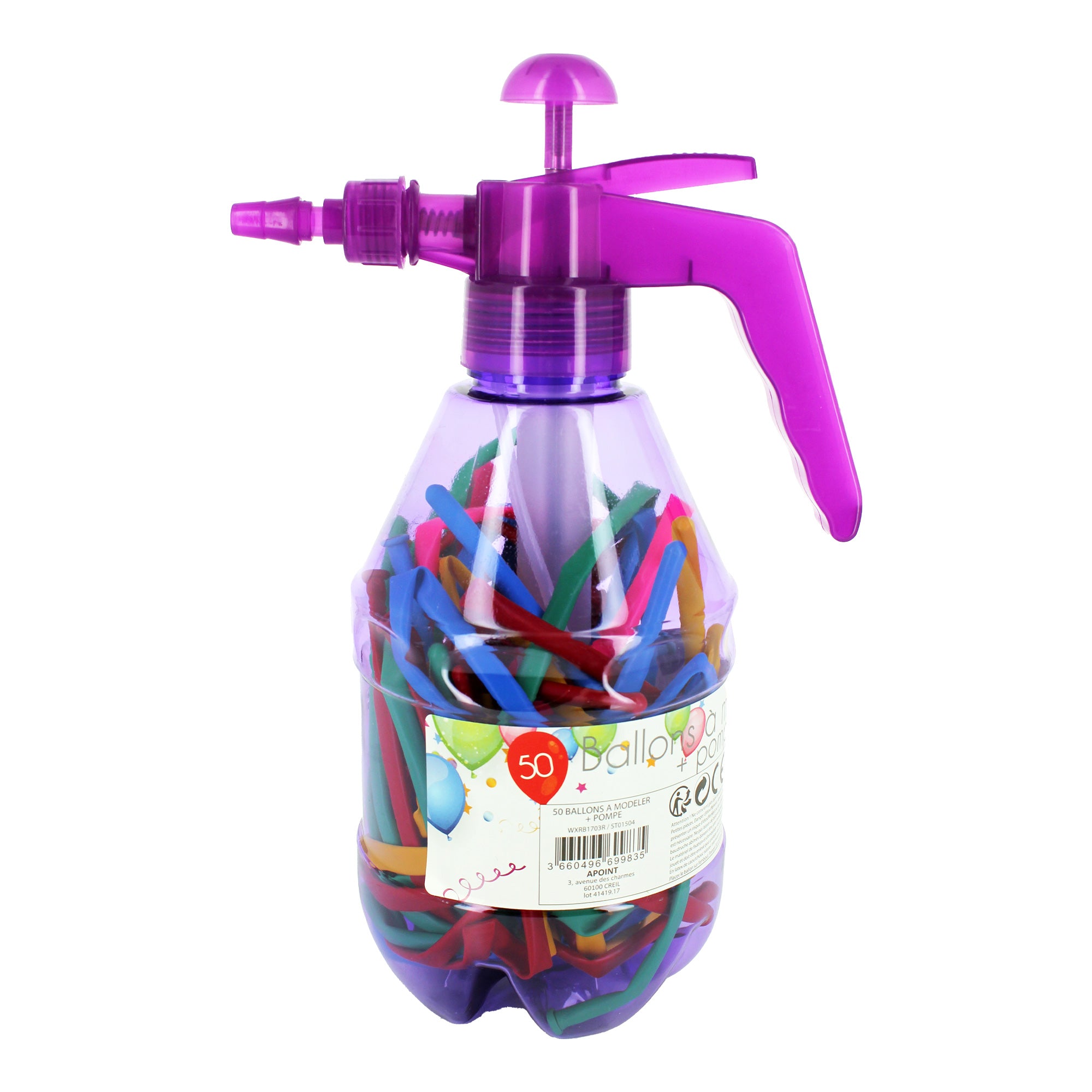 50 ballons à modeler + pompe