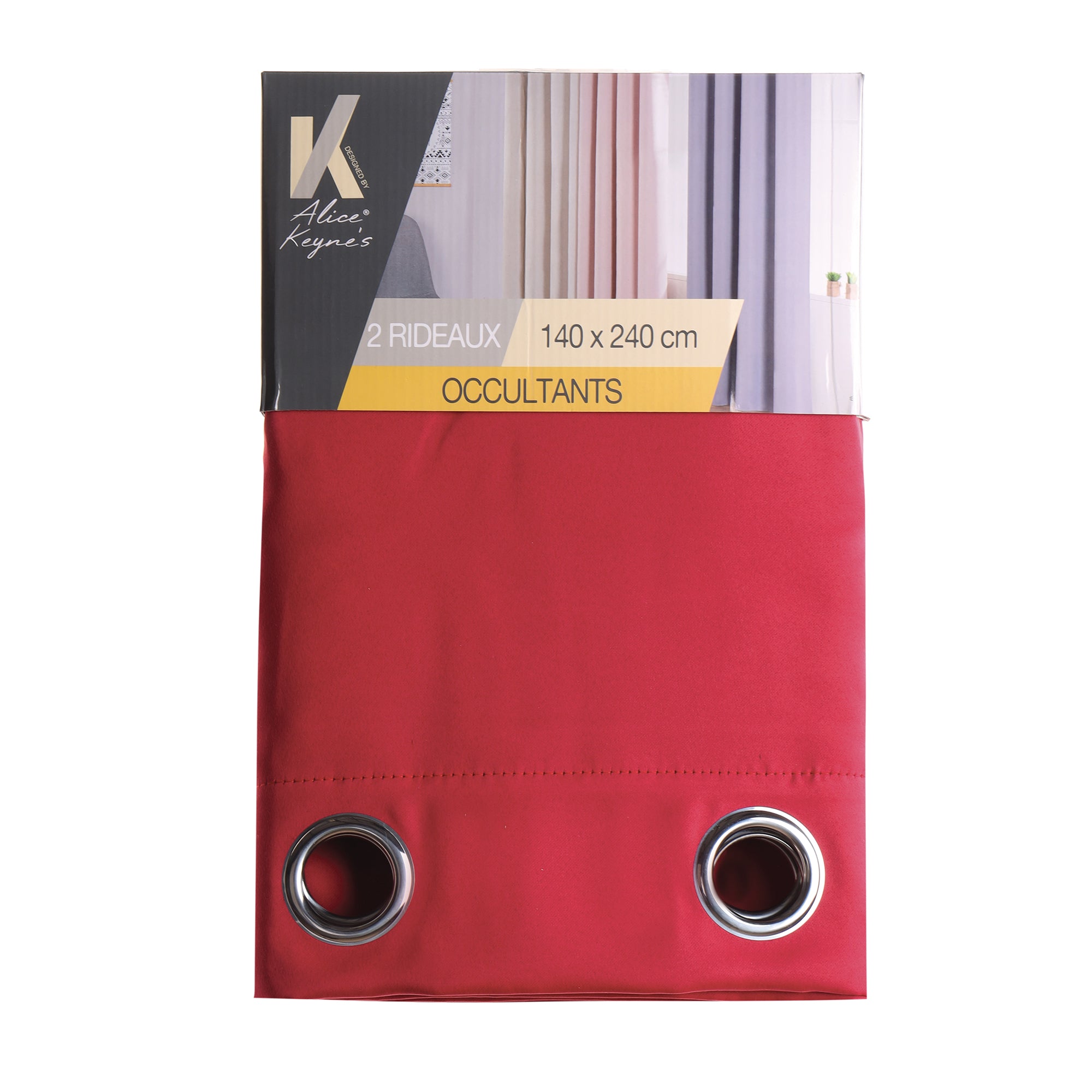 Lot de 2 rideaux occultants - Gris