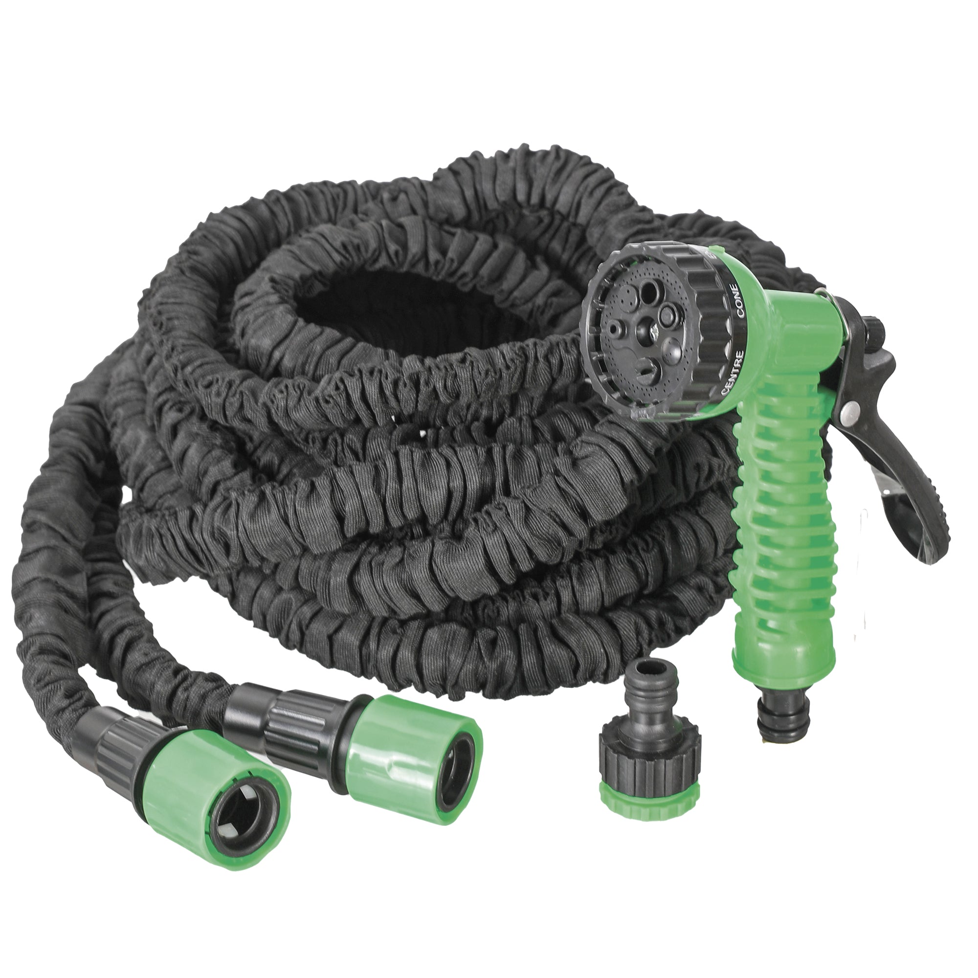 Tuyau de jardin extensible + pistolet multifonctions
