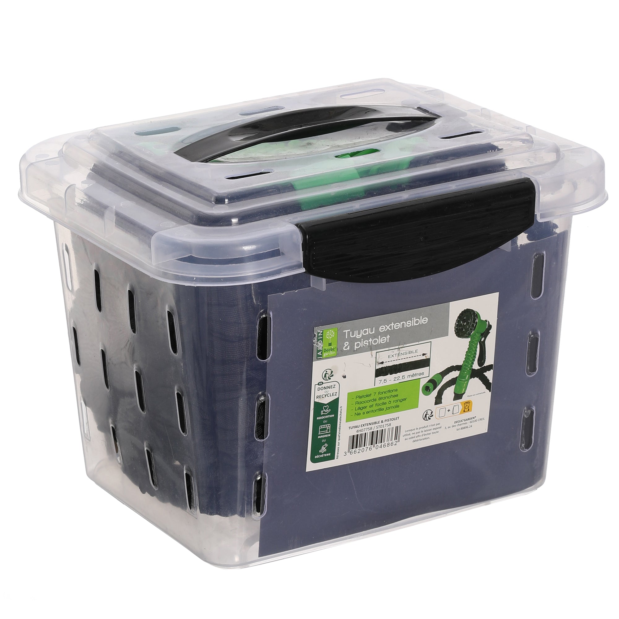 Tuyau de jardin extensible + pistolet multifonctions