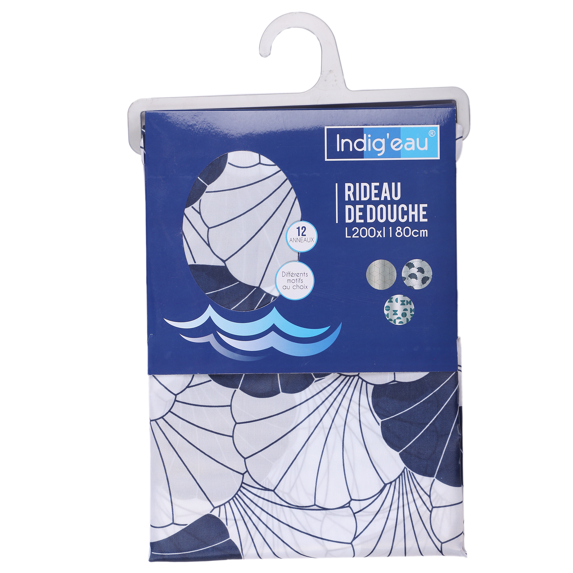 Rideau de douche 180x200cm - Beige