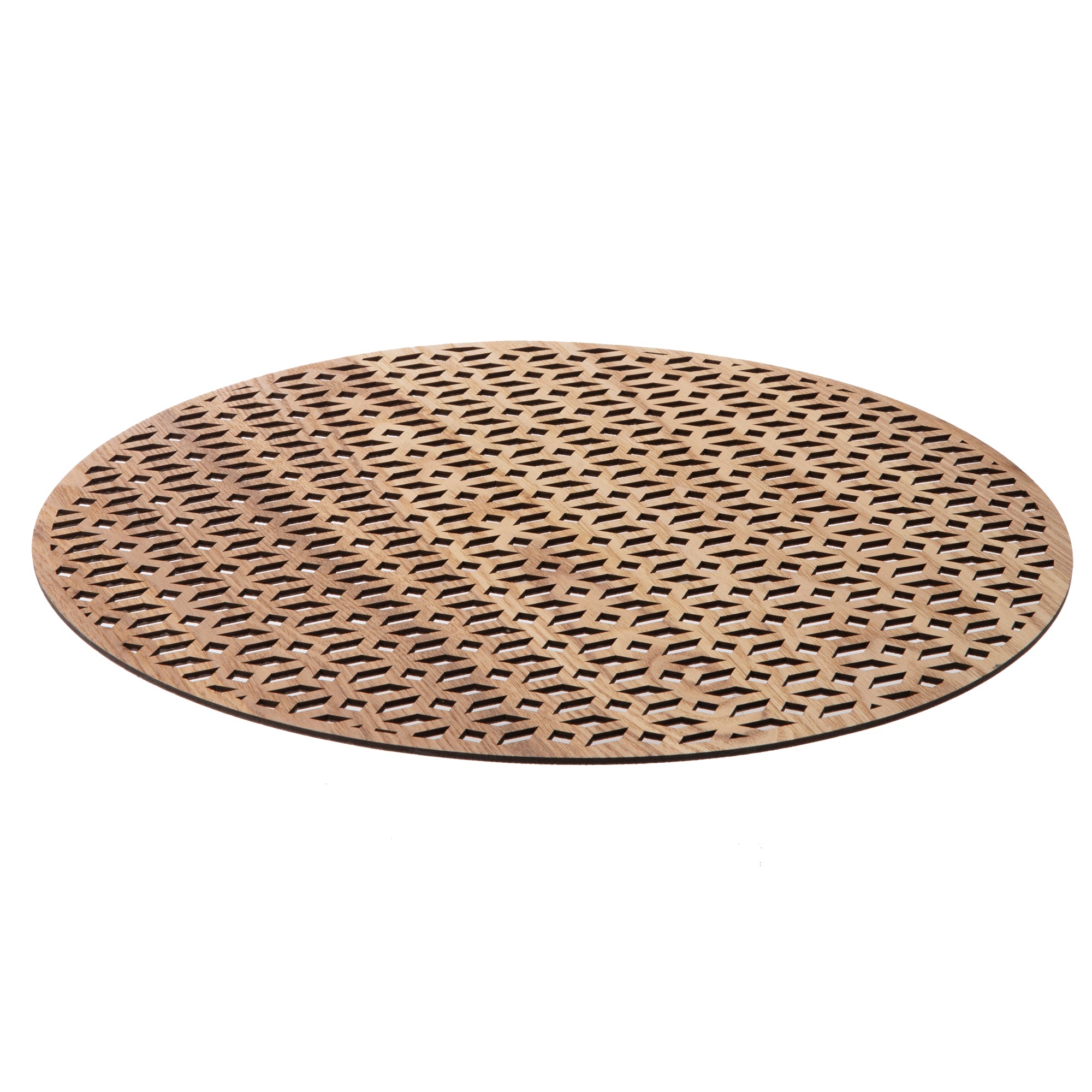 Set de table rond en bois