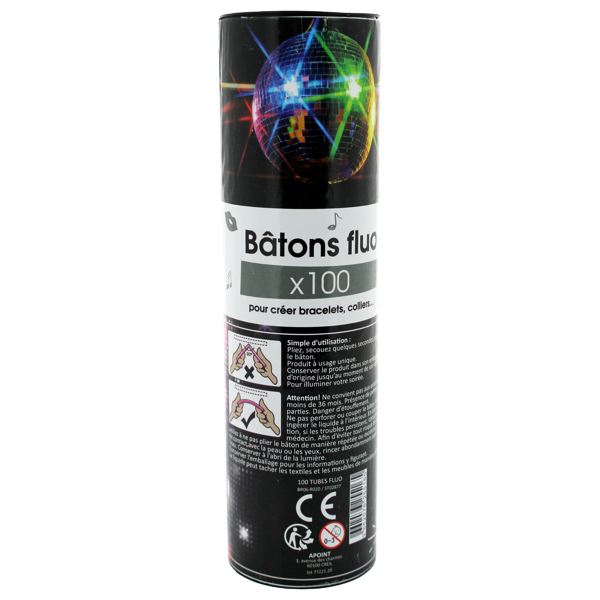 100 tubes fluorescents