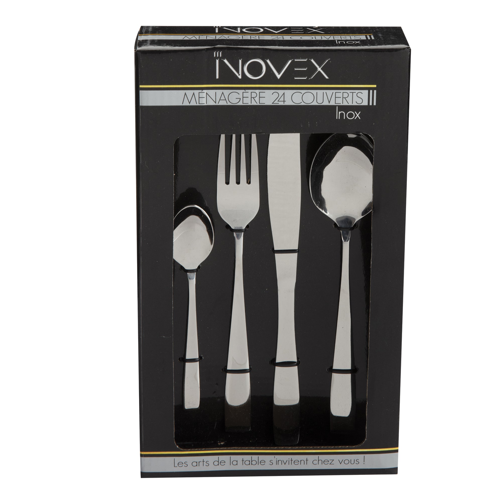 Ménagère en inox 24 pièces