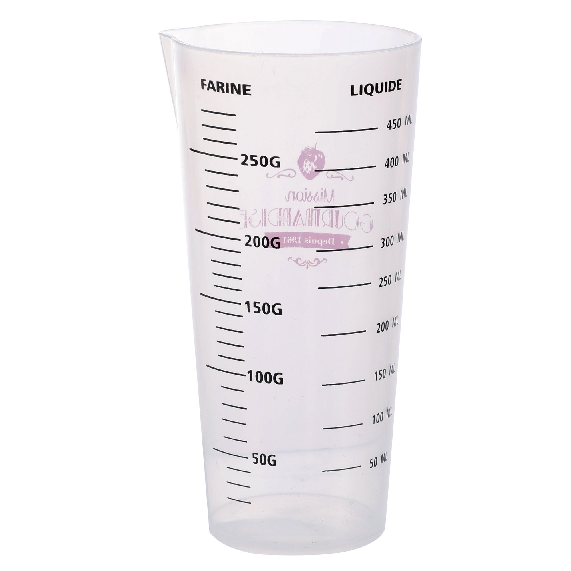 Verre doseur plastique  - Rose