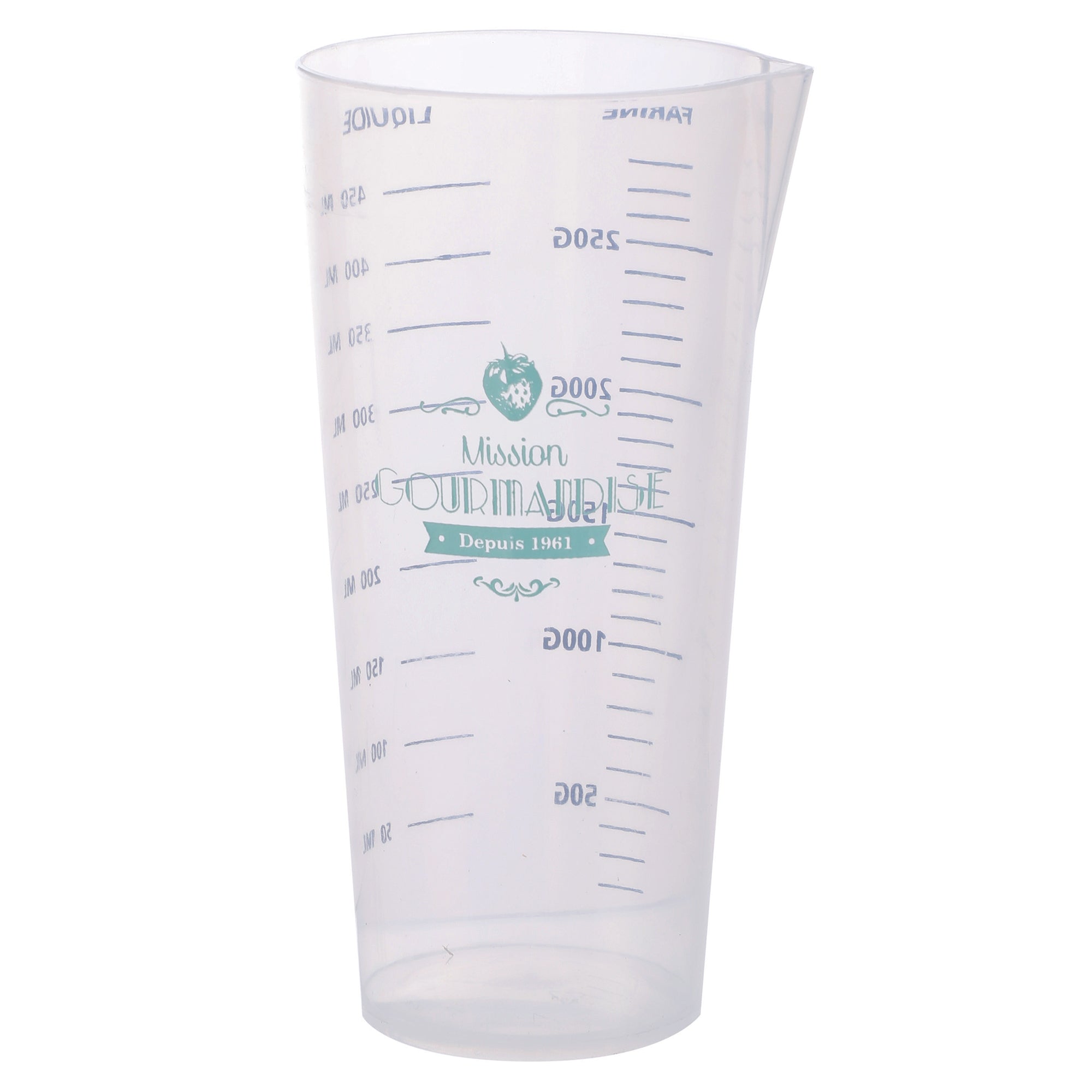 Verre doseur plastique  - Bleu clair