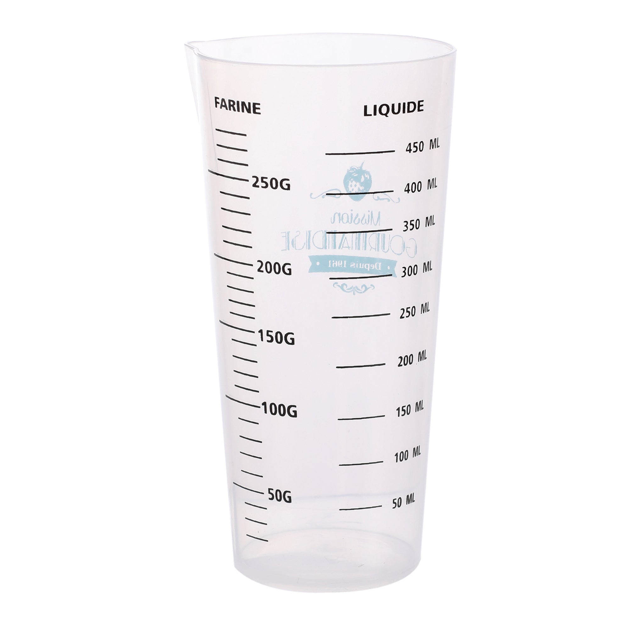 Verre doseur plastique  - Gris