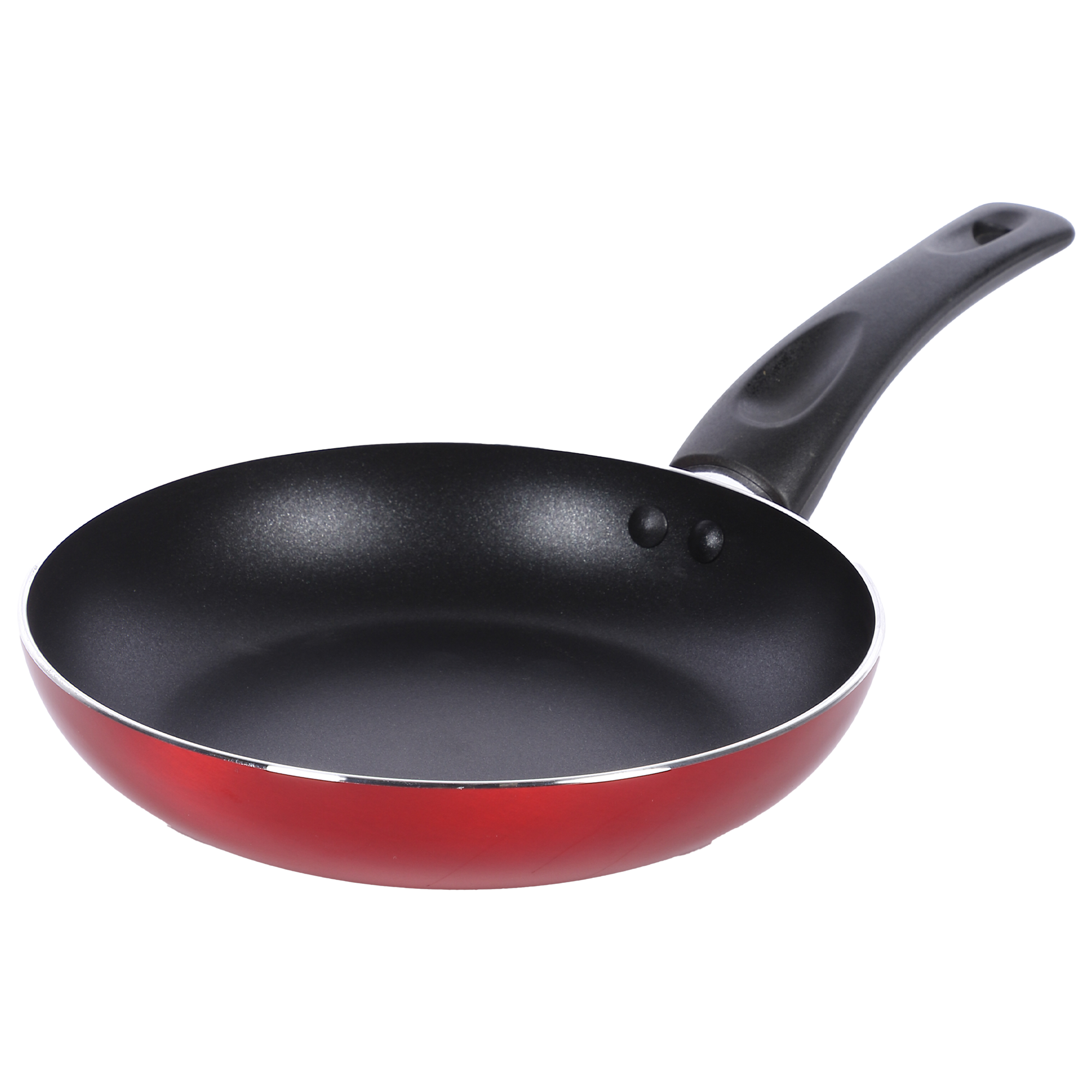 Poêle en aluminium rouge métallisé 2à cm