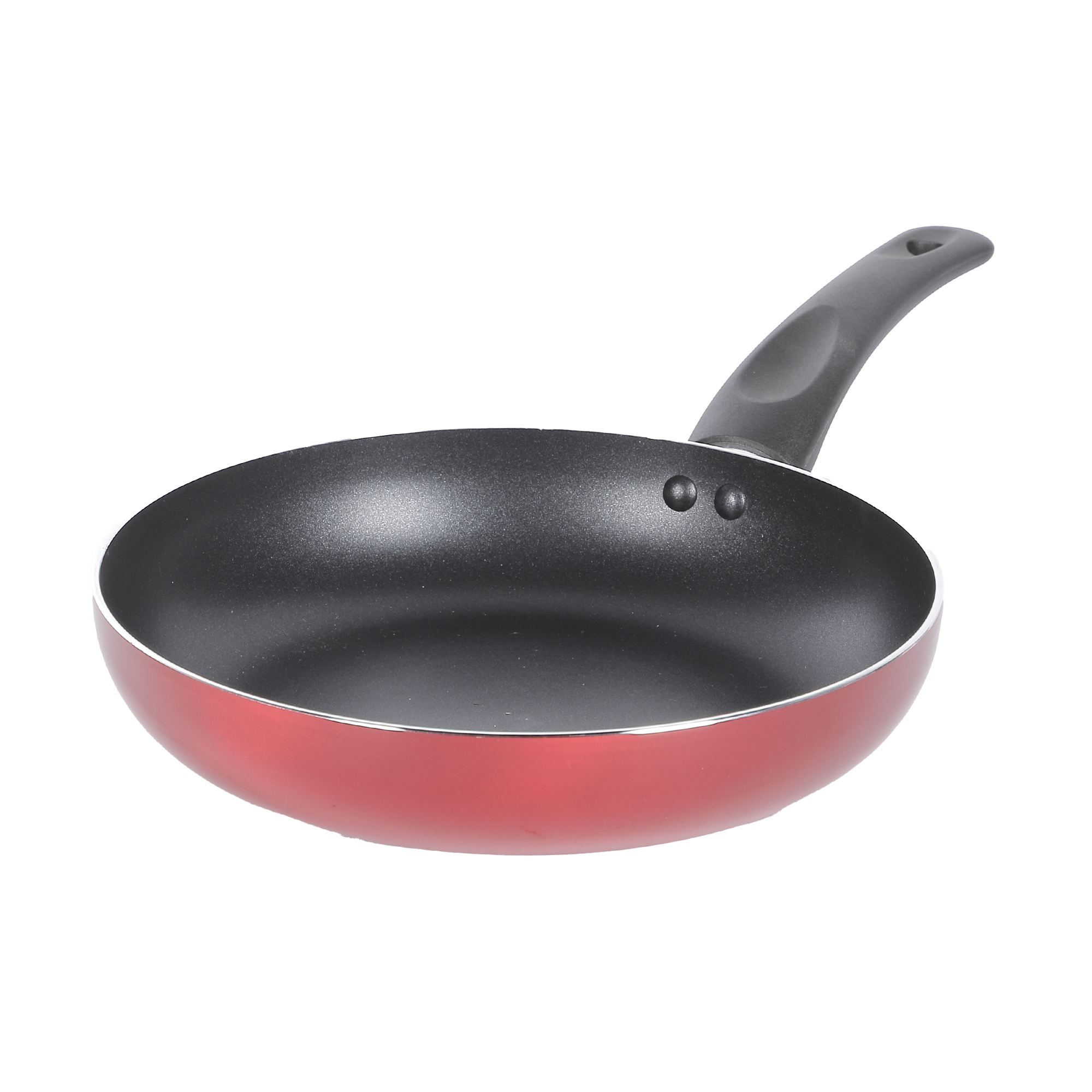 Poêle en aluminium rouge métallisé 24 cm
