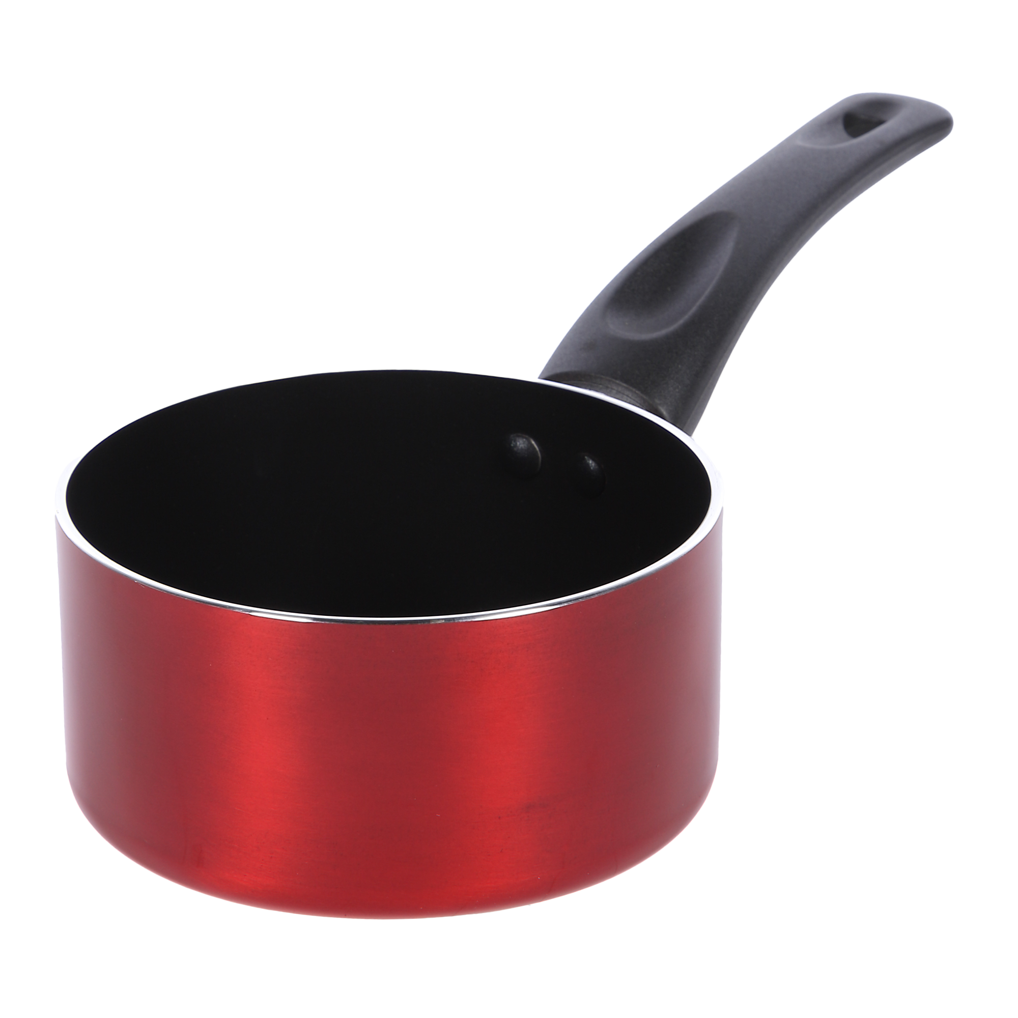 Casserole en aluminium rouge métallisé 14 cm