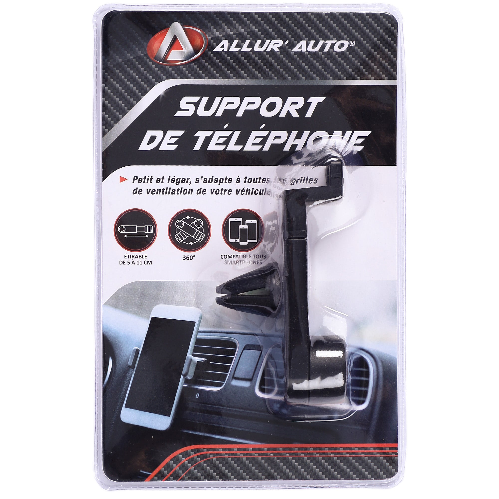 Support téléphone voiture aérateur