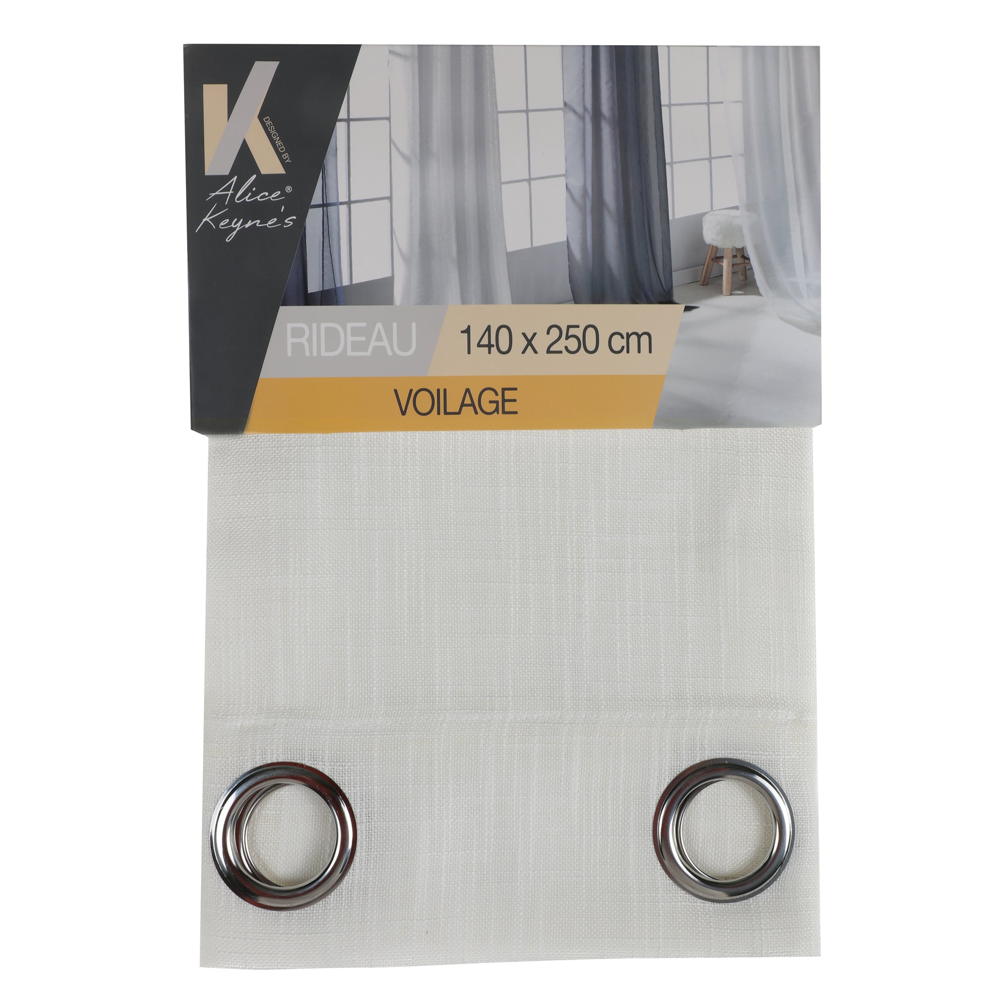 Voilage esprit lin