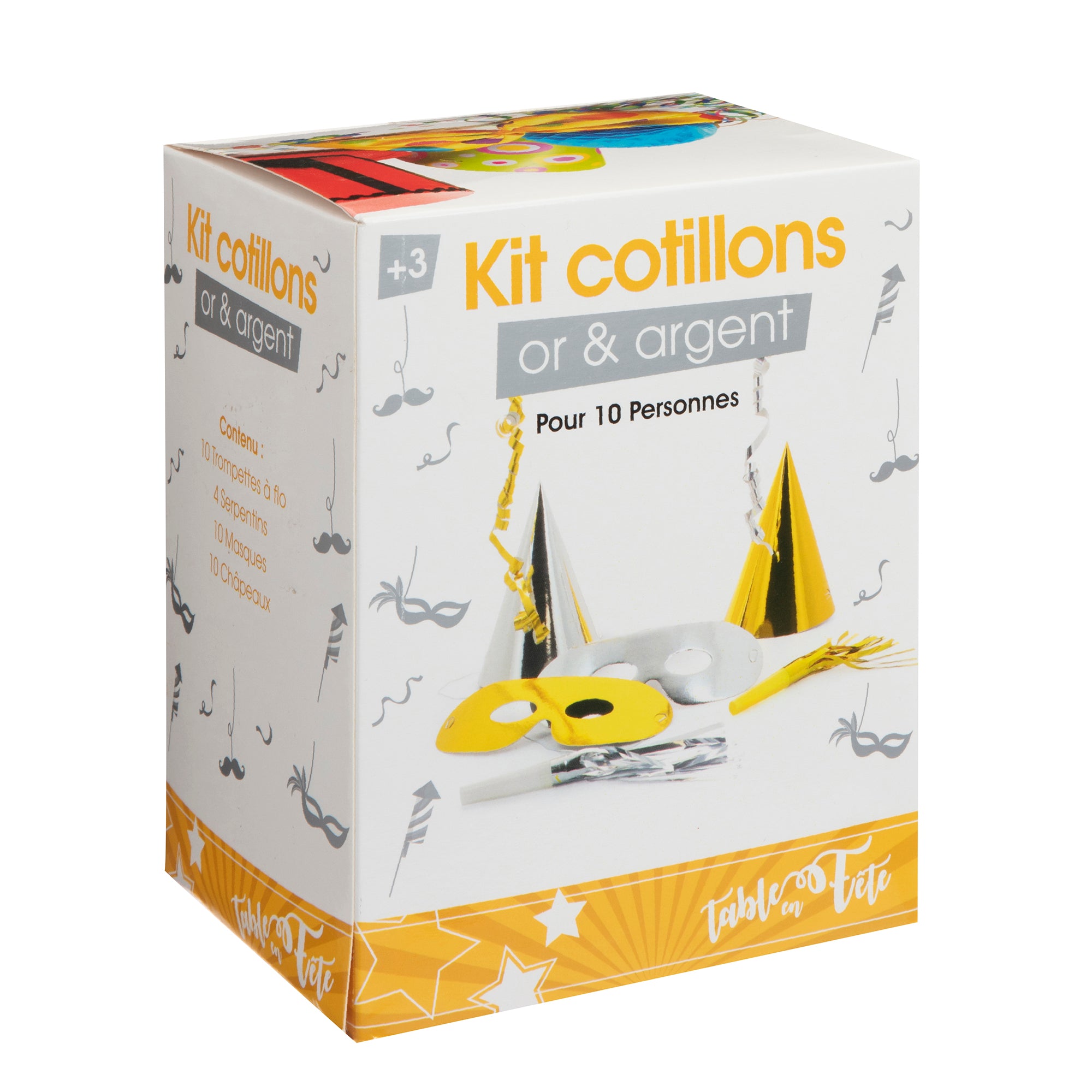 KIT DE COTILLONS 10 PERSONNES - TABLE EN FÊTE