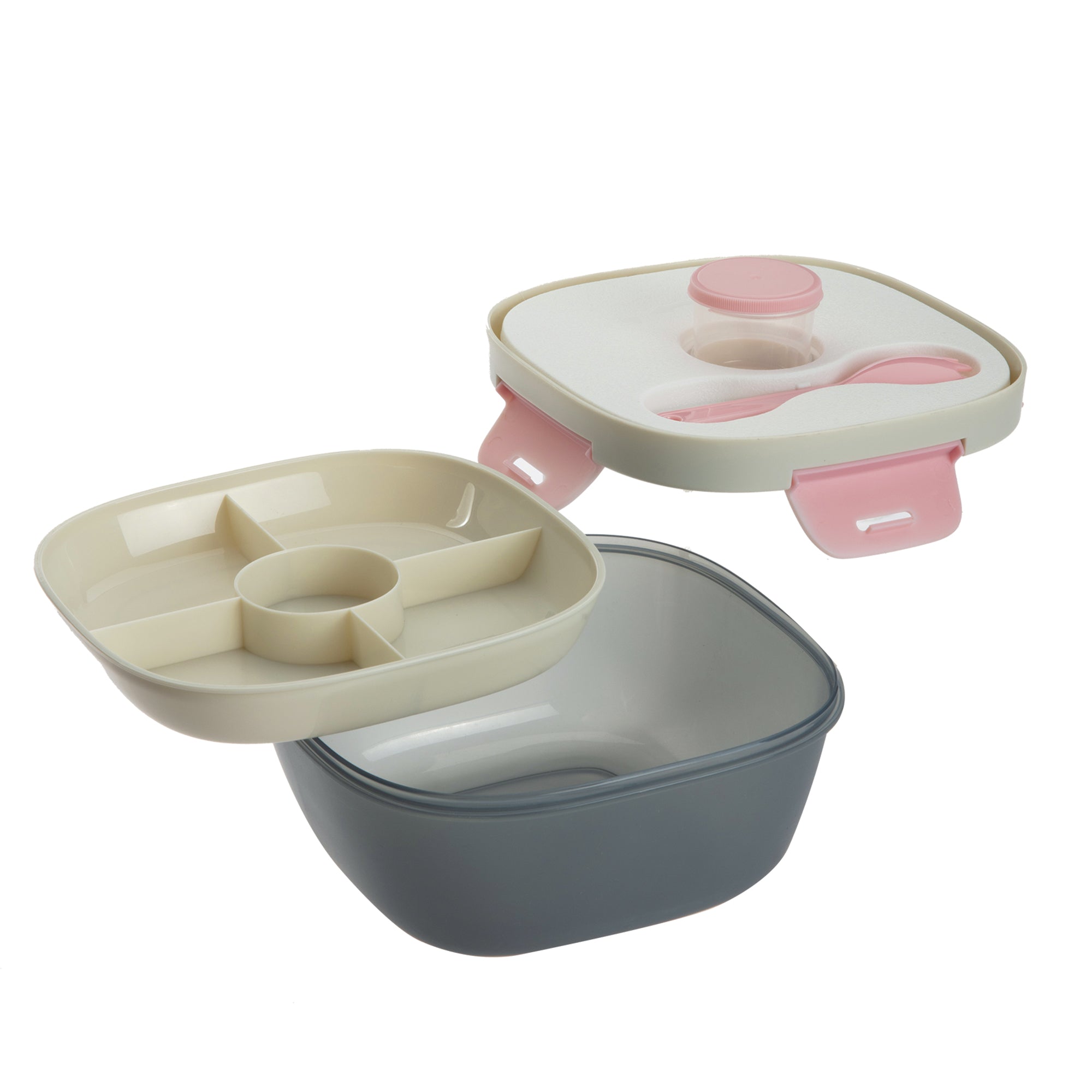 Lunch box réfrigéré compartimenté carrée 1.2L