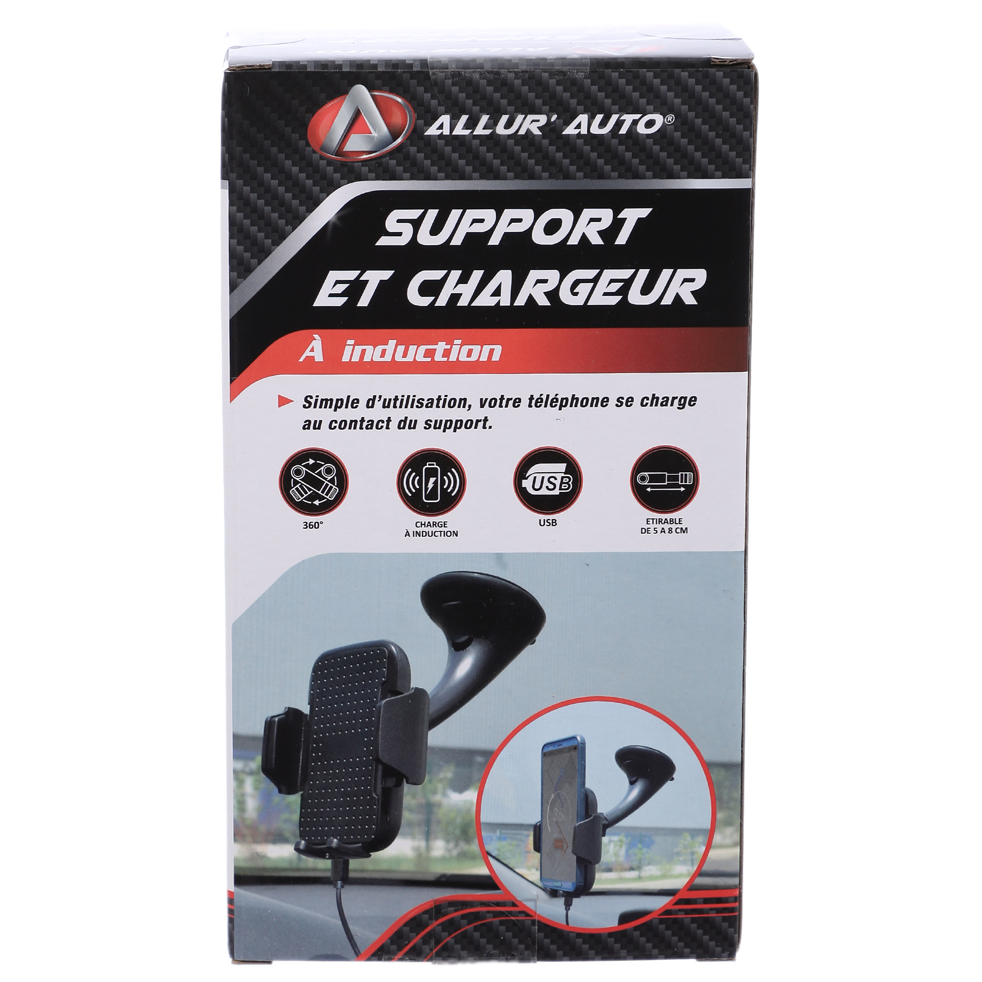 Support et chargeur à induction pour voiture