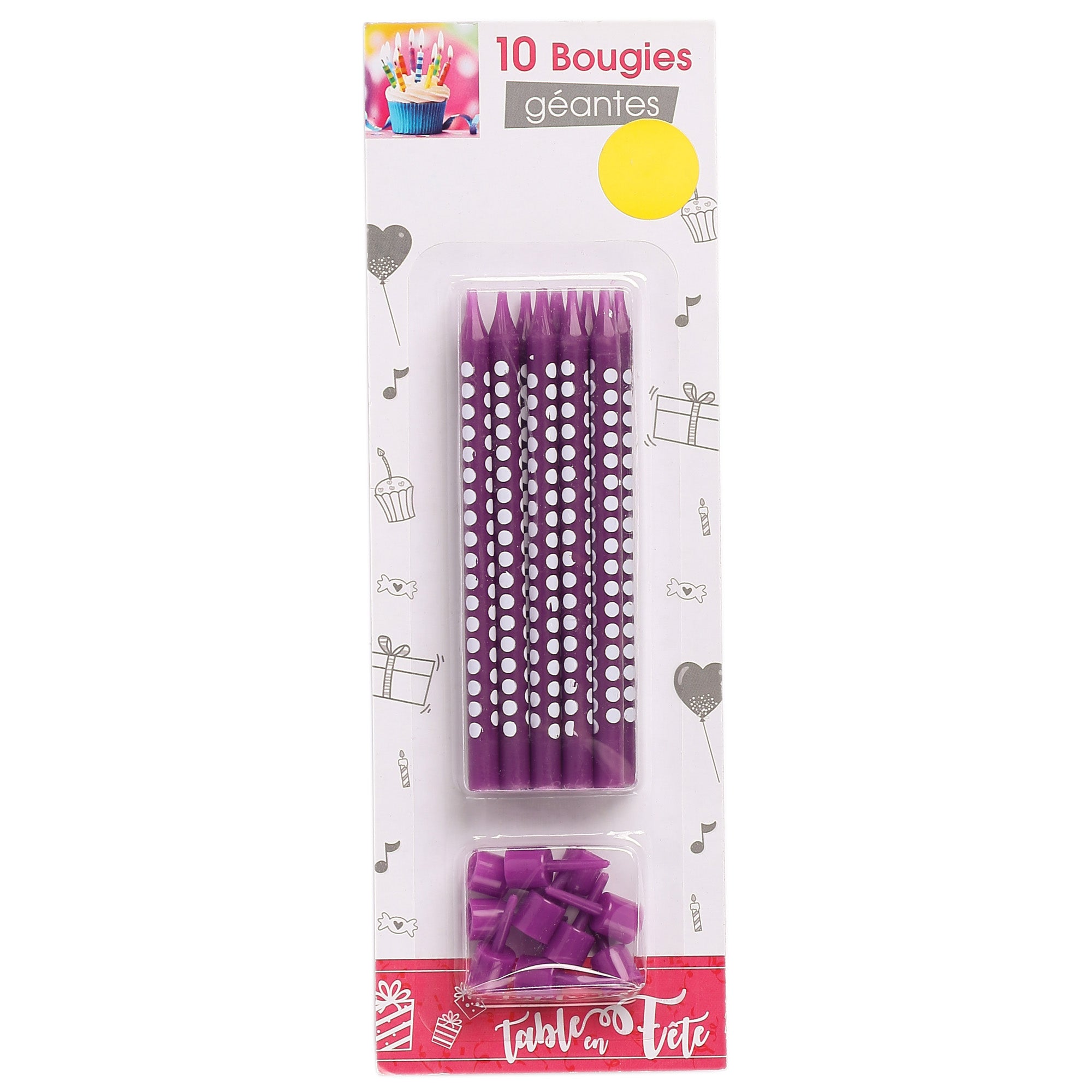 Bougies d'anniversaires géantes