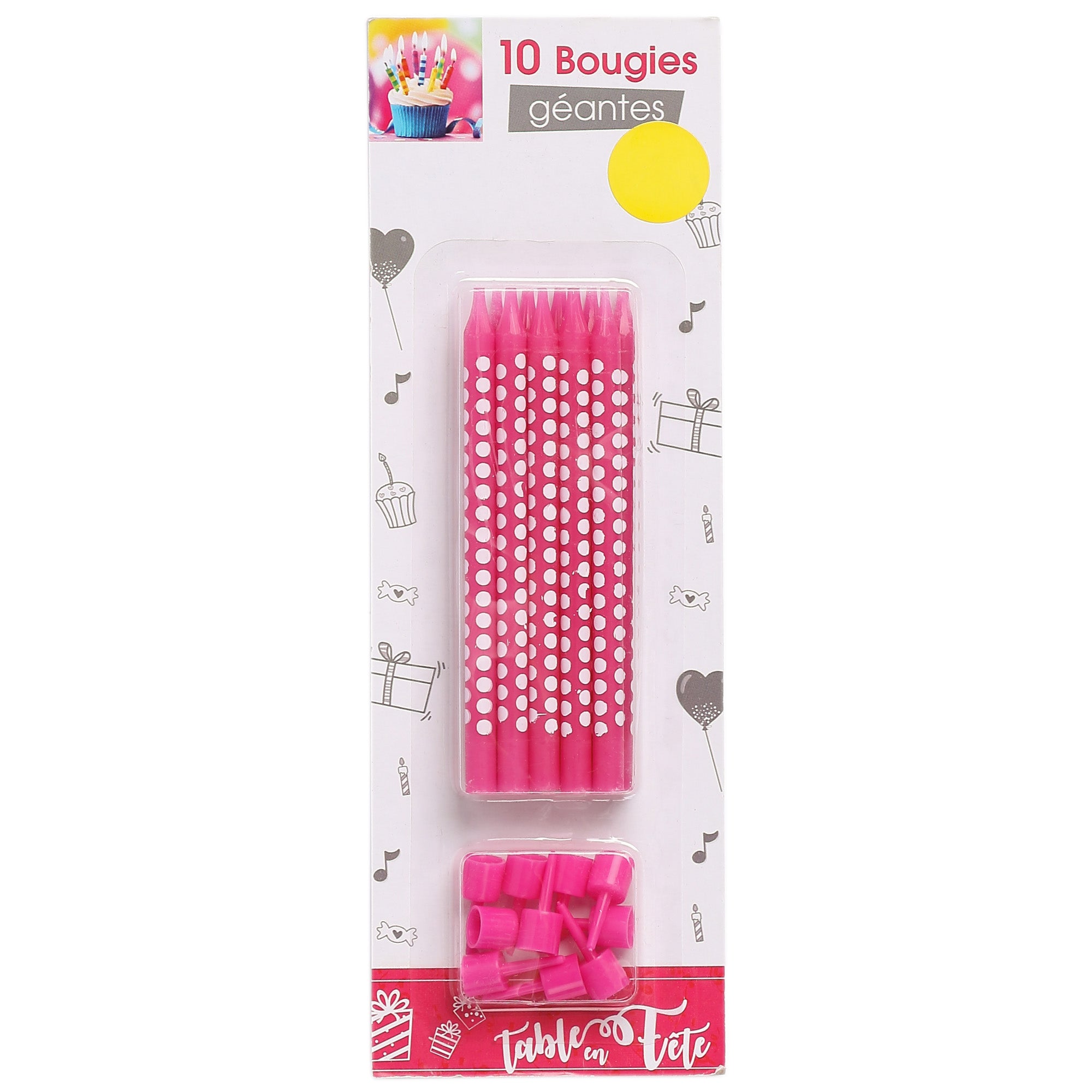 Bougies d'anniversaires géantes