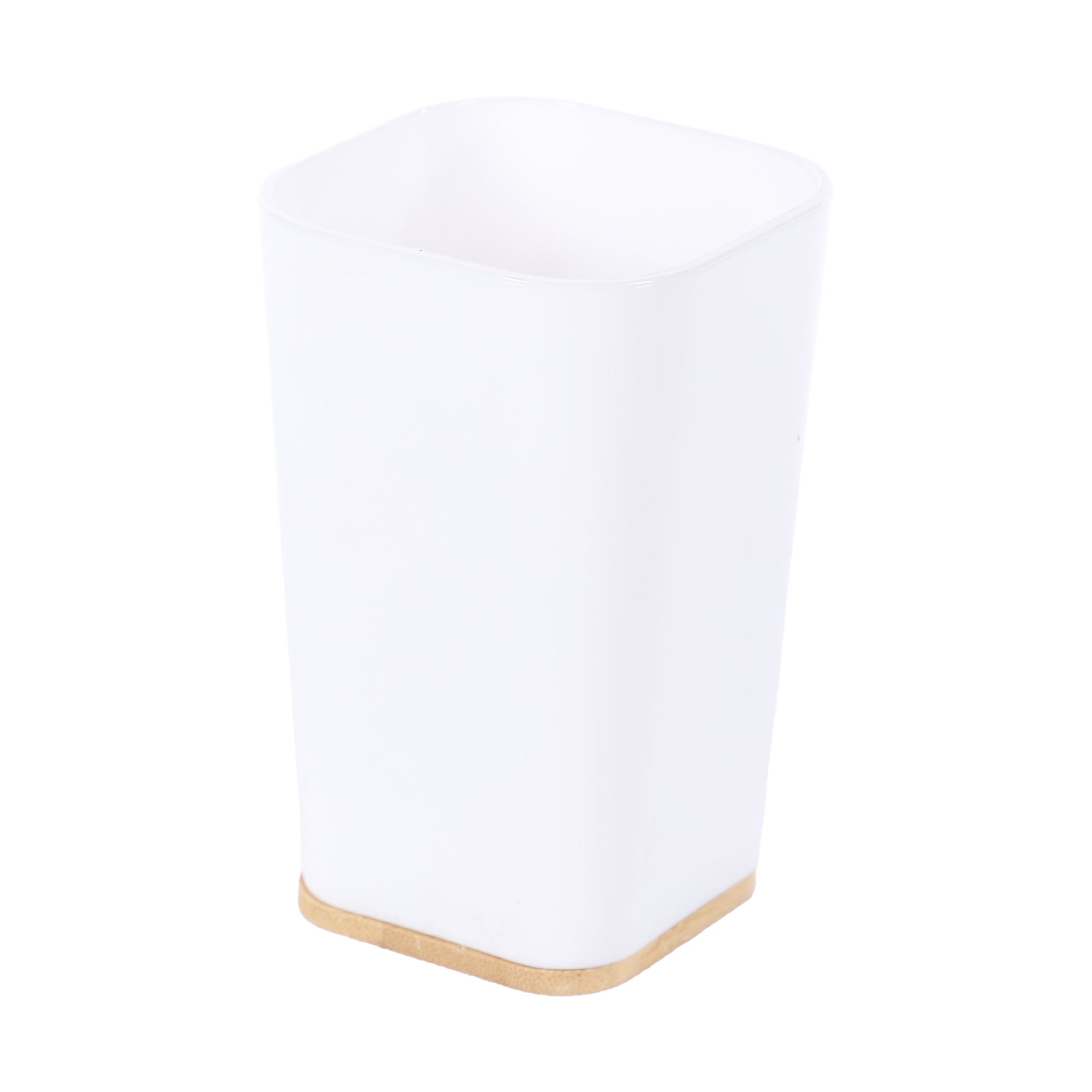 Gobelet support en bambou  - Blanc