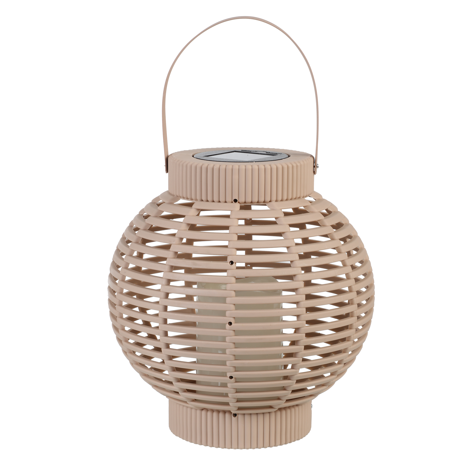 Lanterne solaire + bougie effet flamme