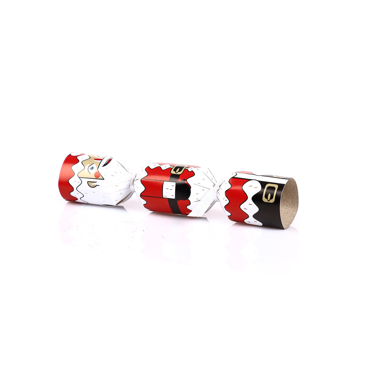 Lot de 8 mini crackers surprises de Noël 12x14,6x6,3 cm - Argent