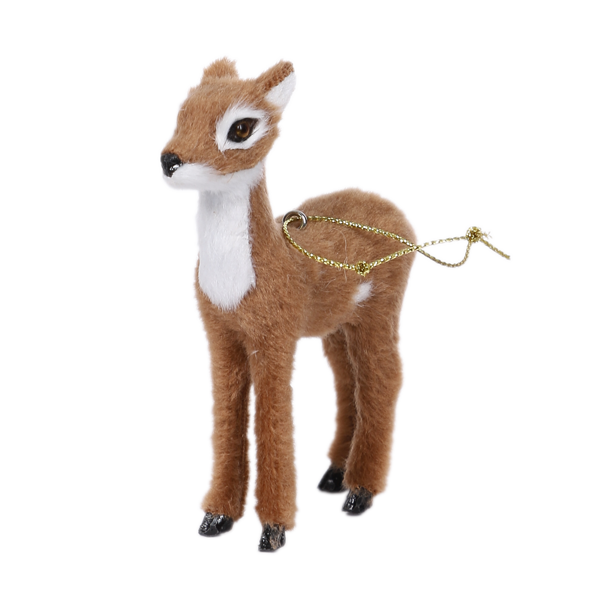Décoration pour sapin biche à suspendre - Marron