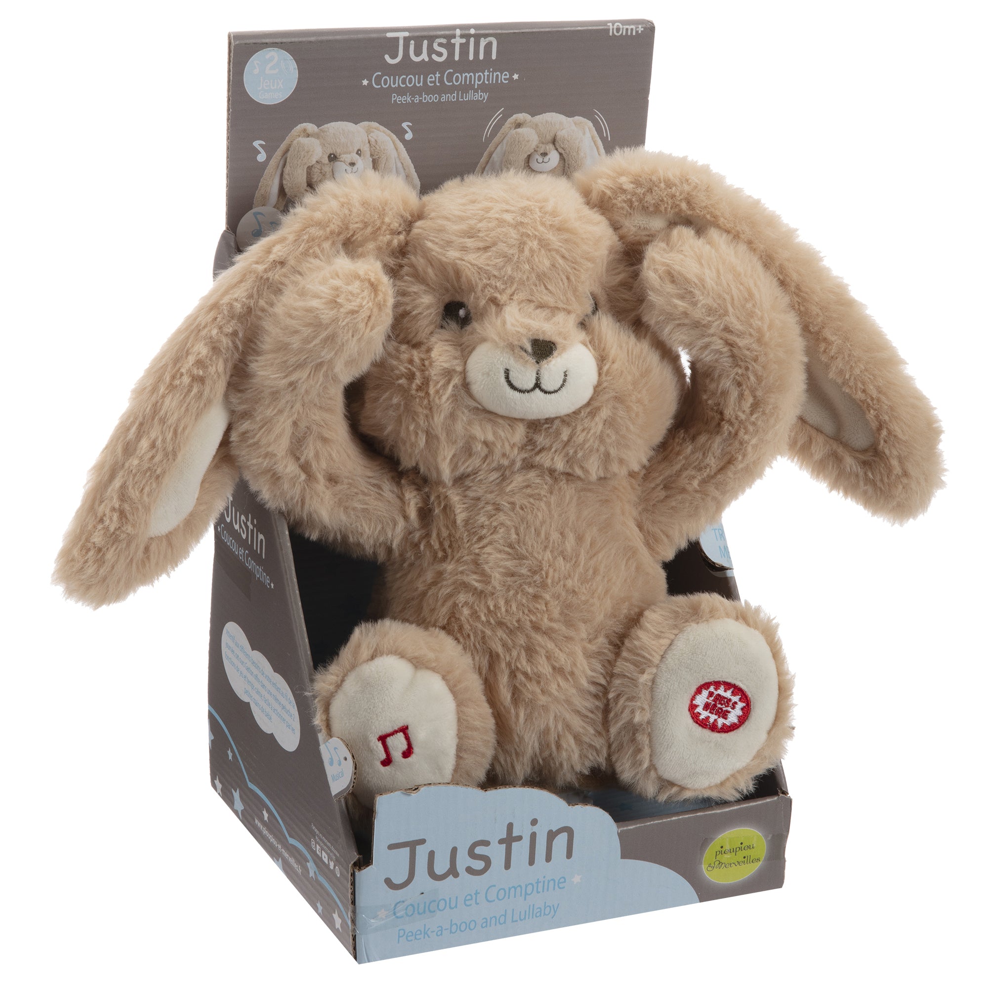 Peluche Justin le Lapin coucou