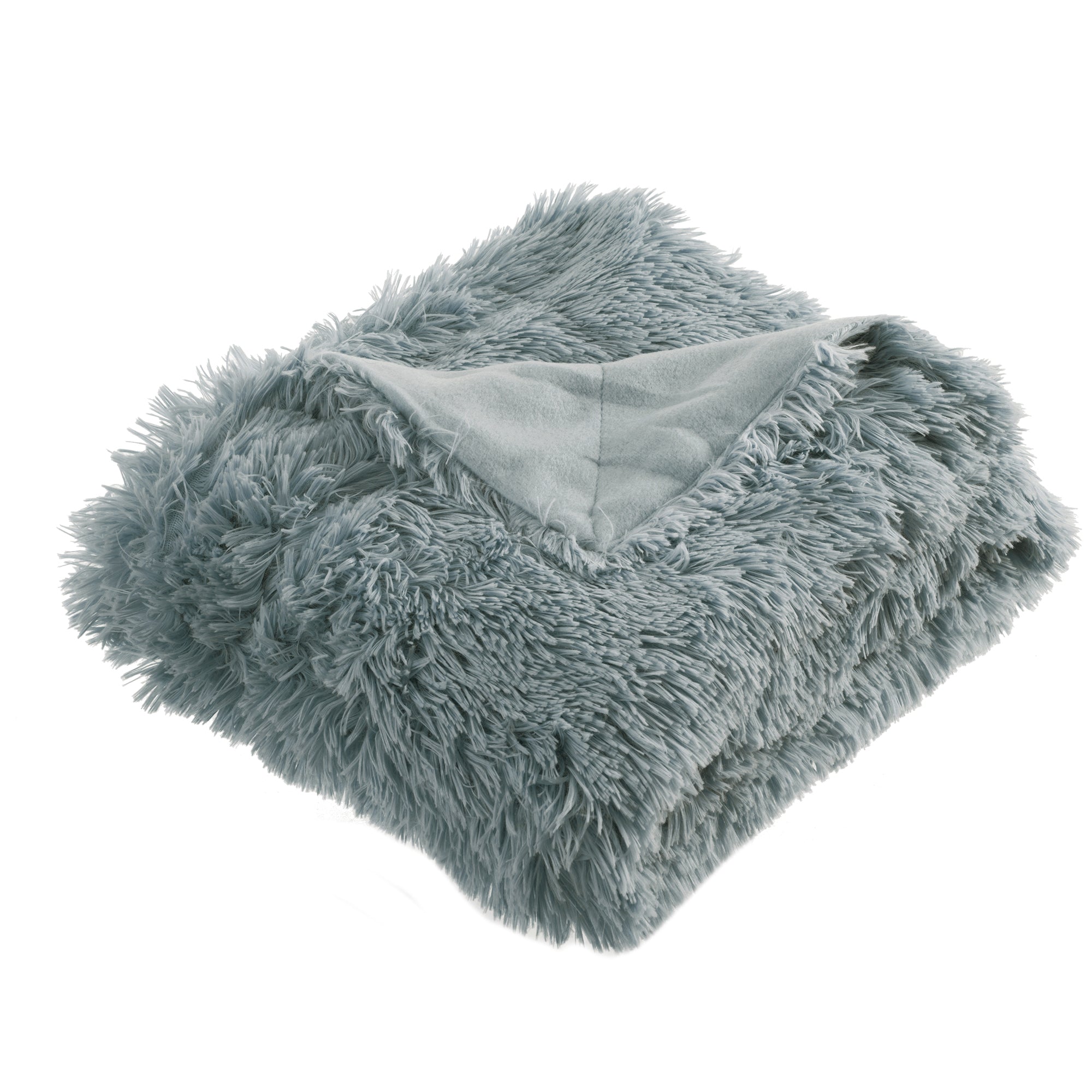 Plaid shaggy à poils longs