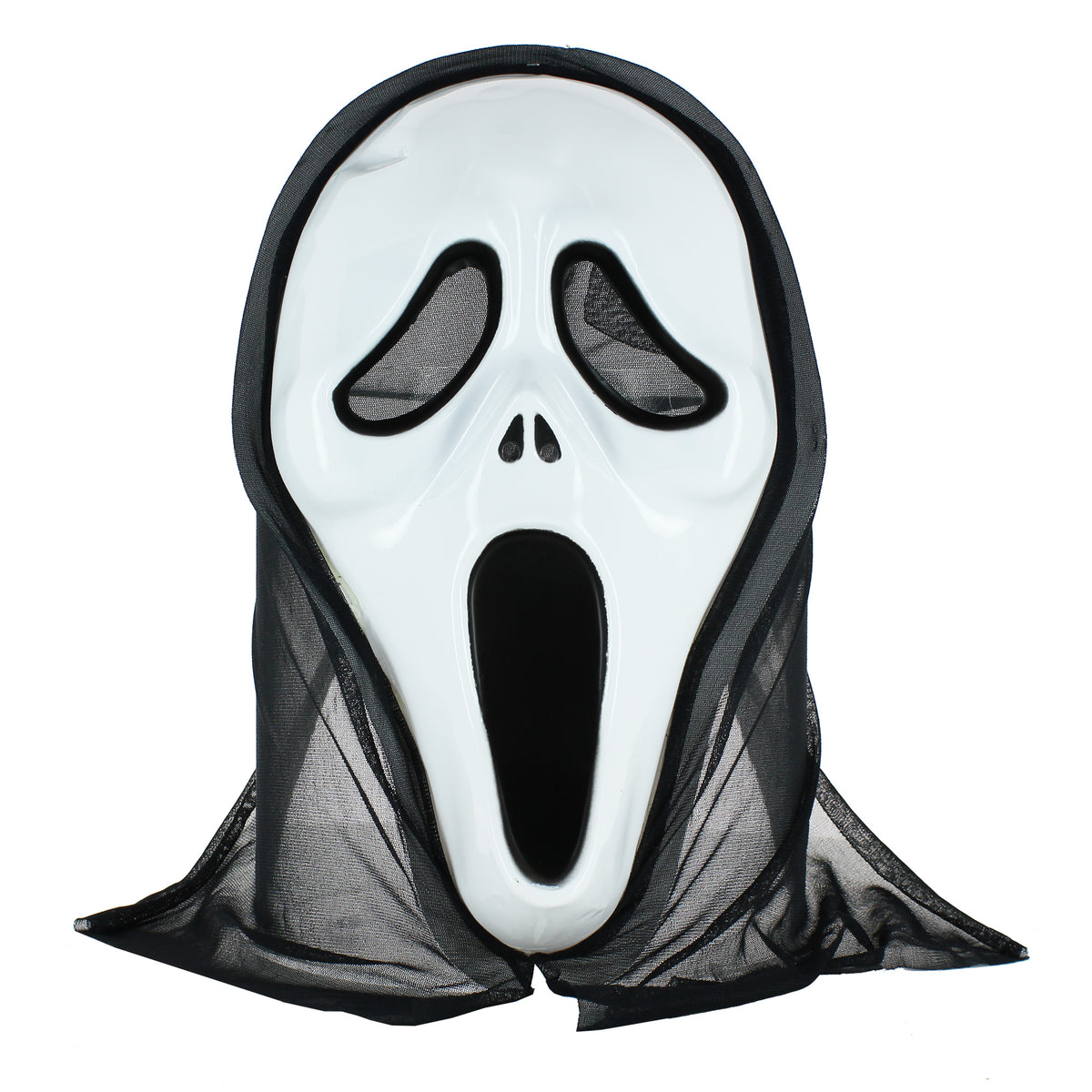 Masque d’Halloween pour adulte en polypropylène – 3 modèles assortis - Noir