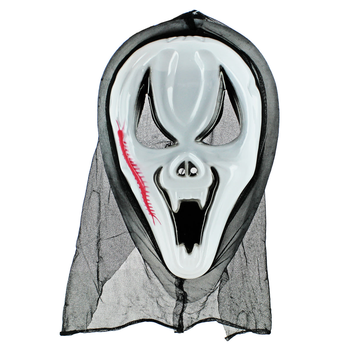 Masque d’Halloween pour adulte en polypropylène – 3 modèles assortis - Rouge