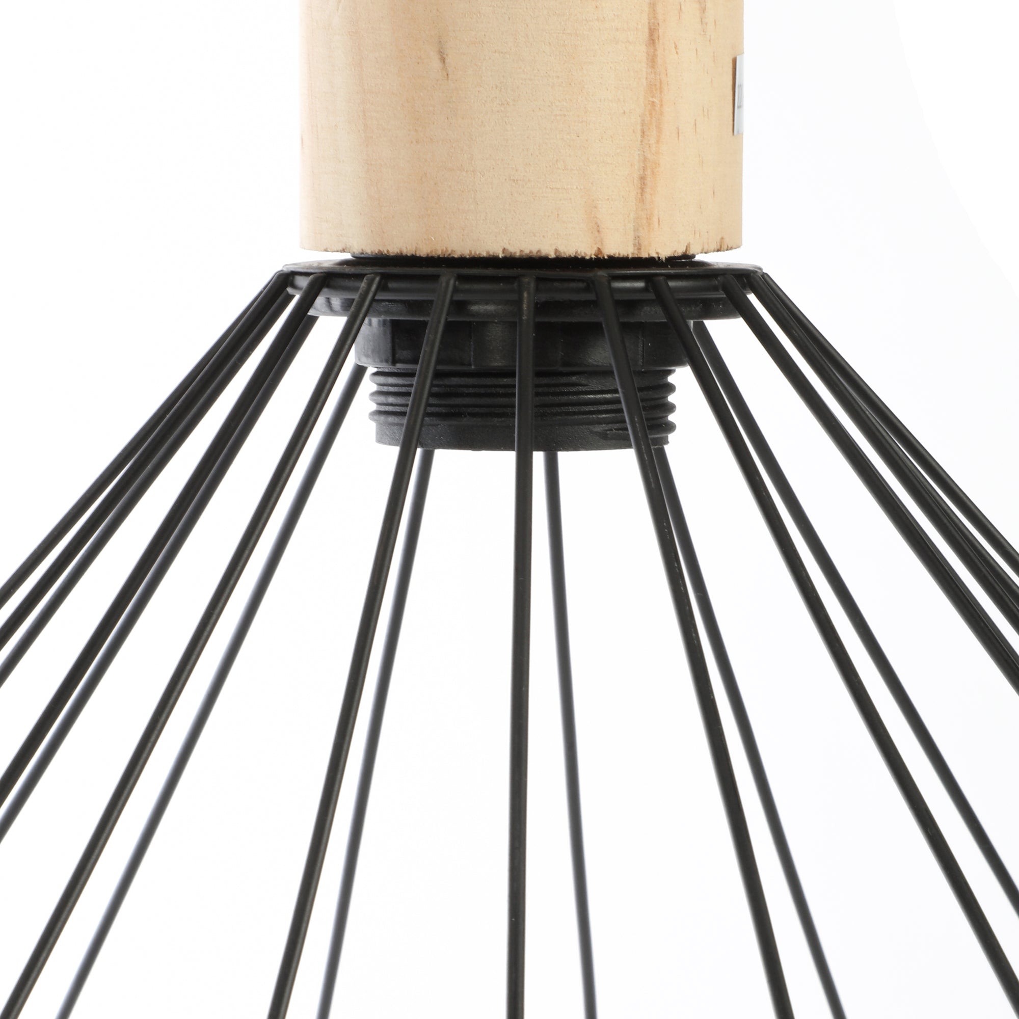 Suspension filament métal noire