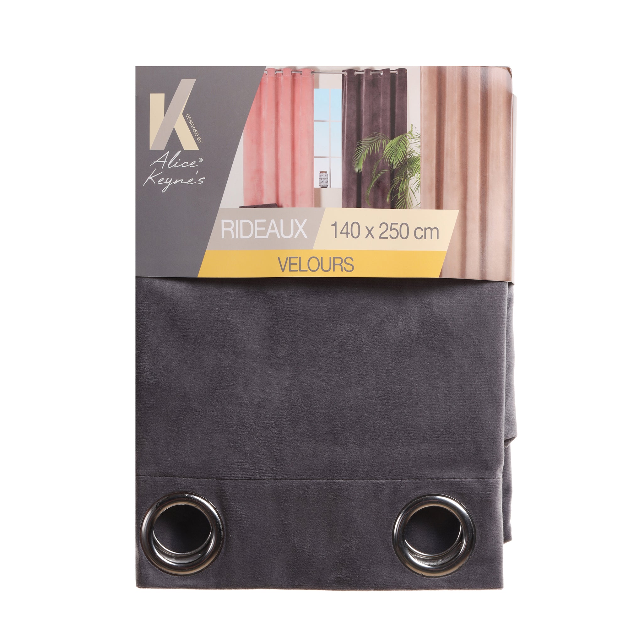 Rideau en velours - Marron