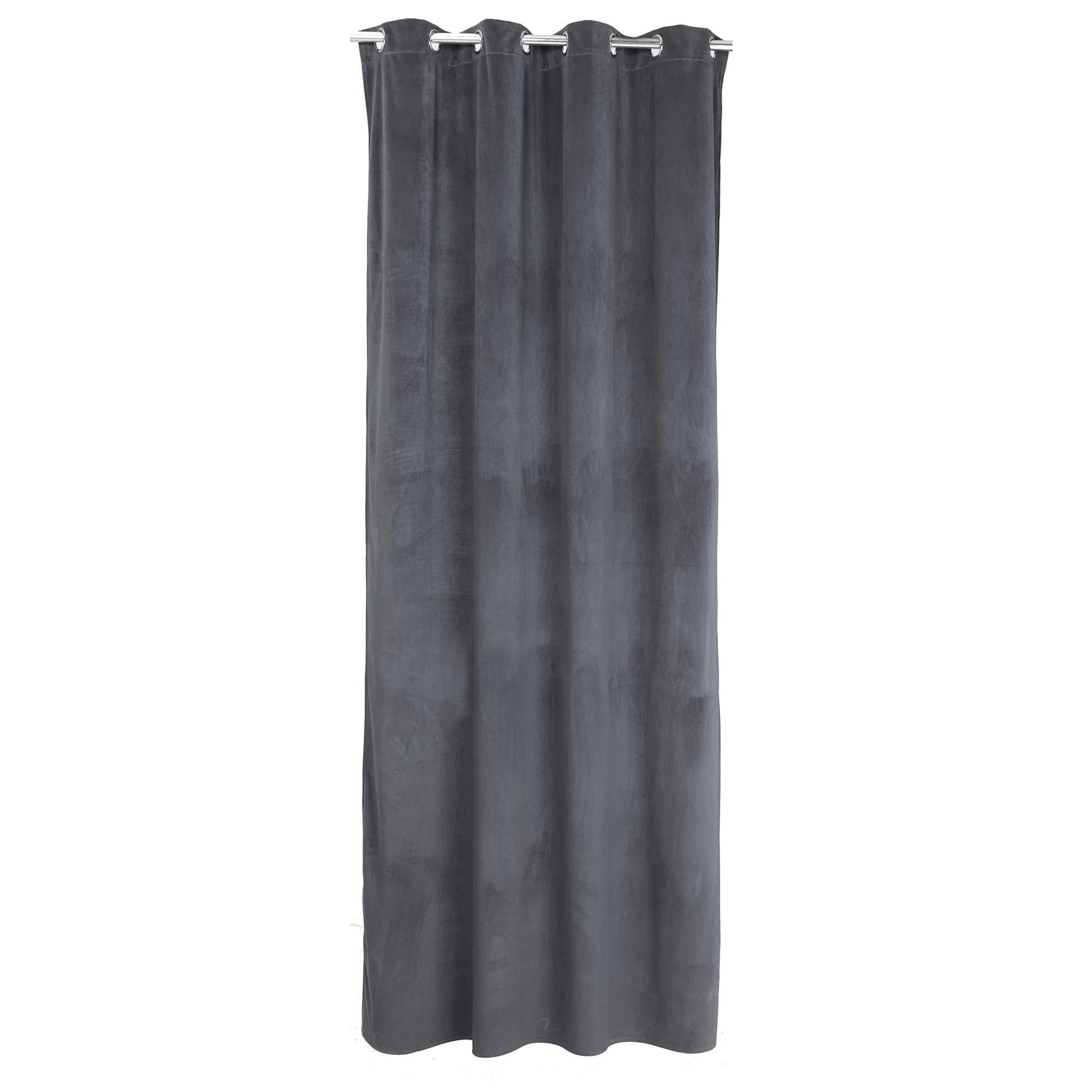 Rideau en velours - Gris