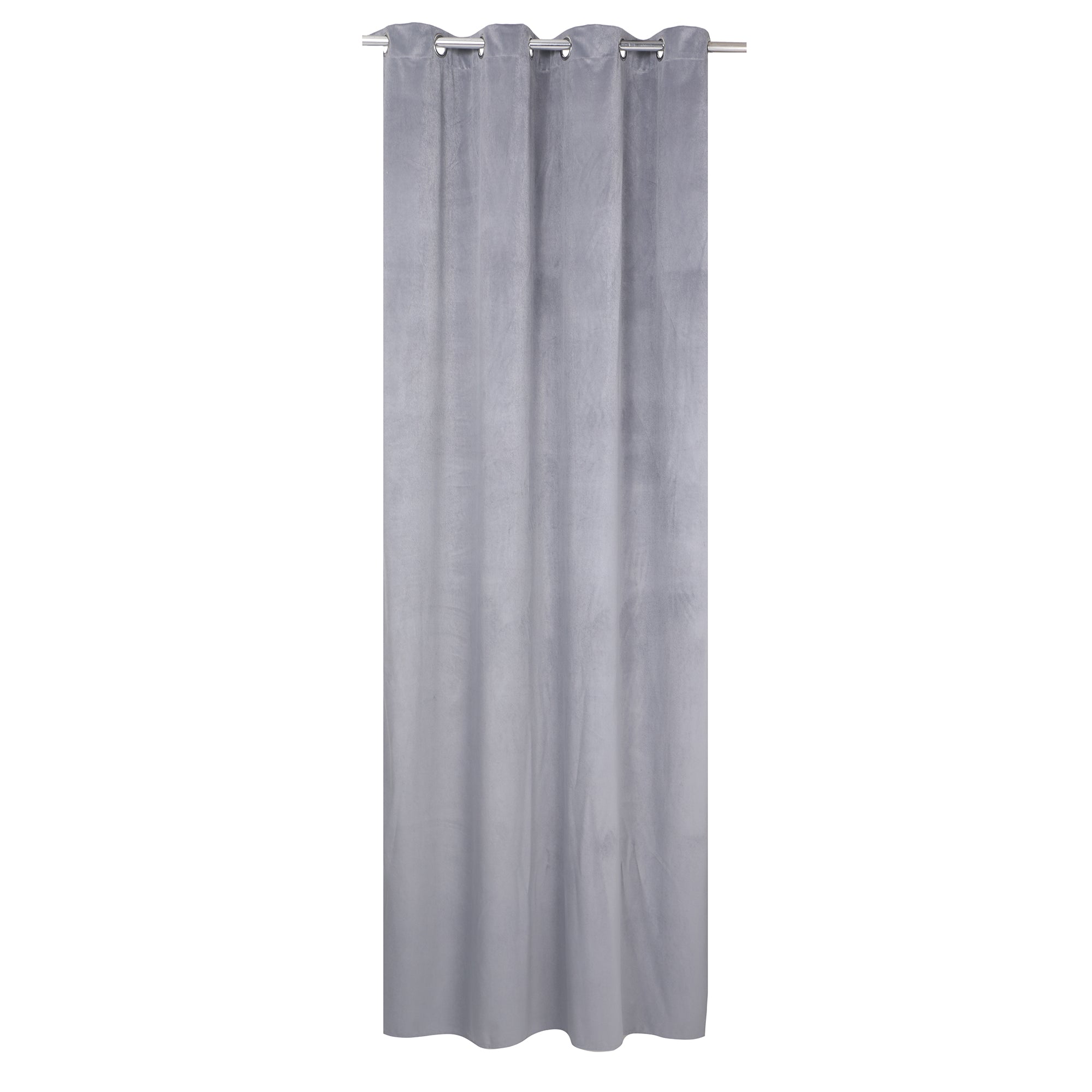 Rideau en velours - Gris
