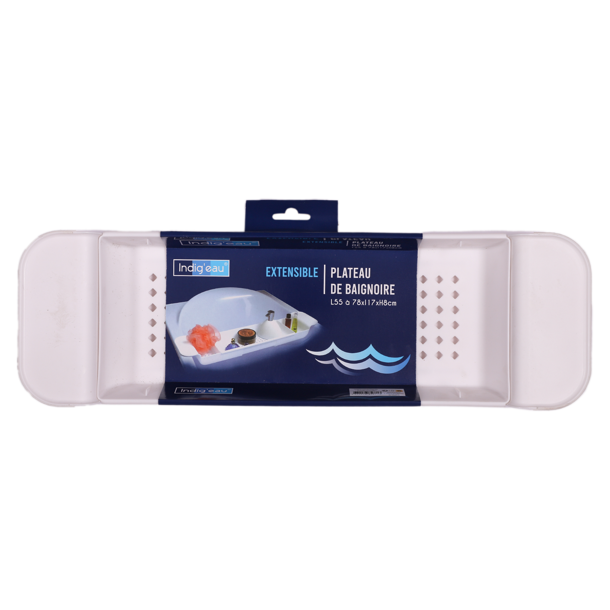 PLATEAU BAIGNOIRE EXTENSIBLE BLANC
