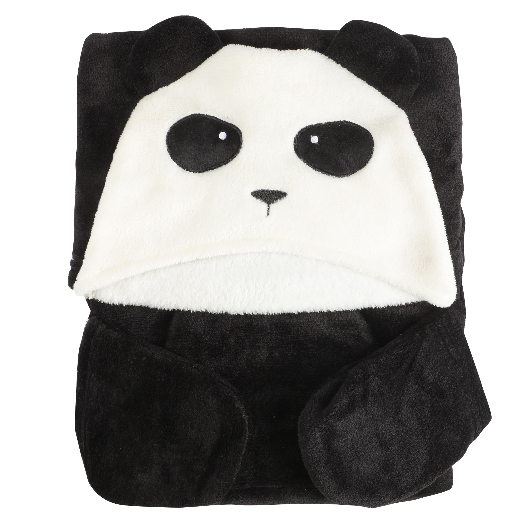 Plaid animal à capuche - Noir