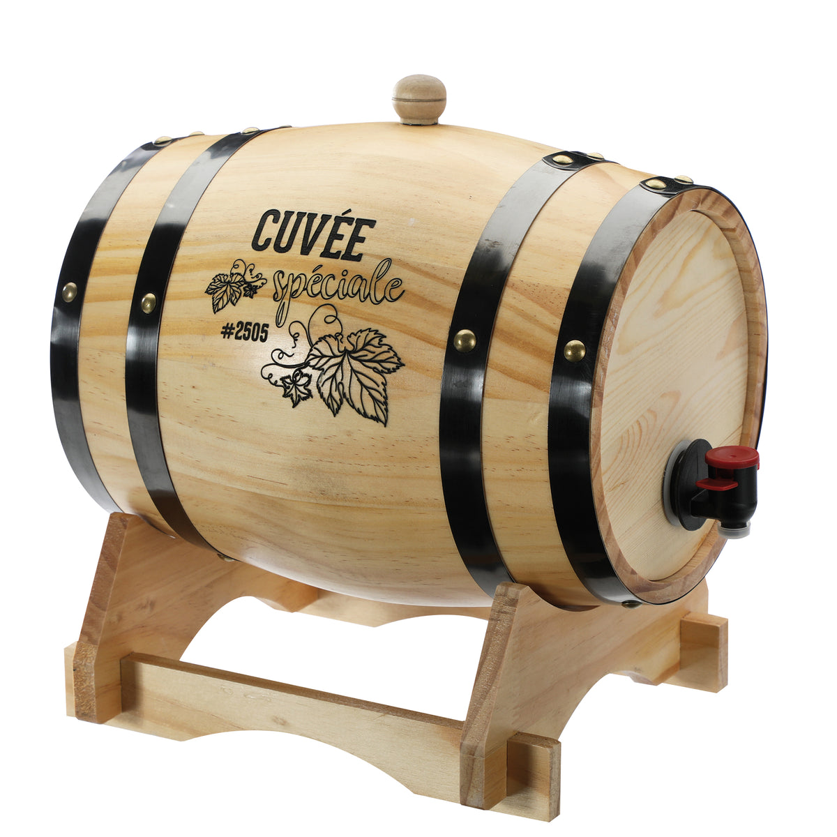 Tonneau à vin en bois 5L
