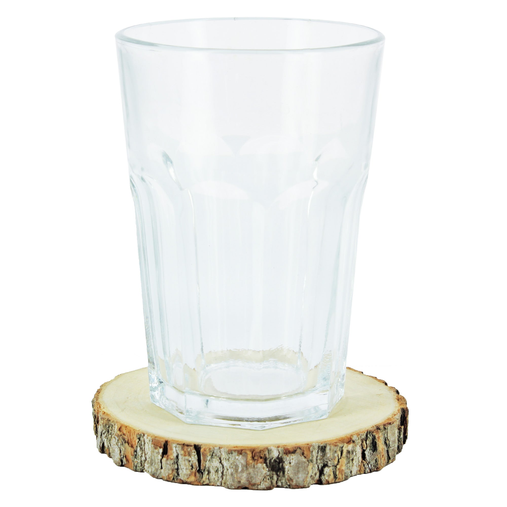 4 dessous de verre rondin de bois