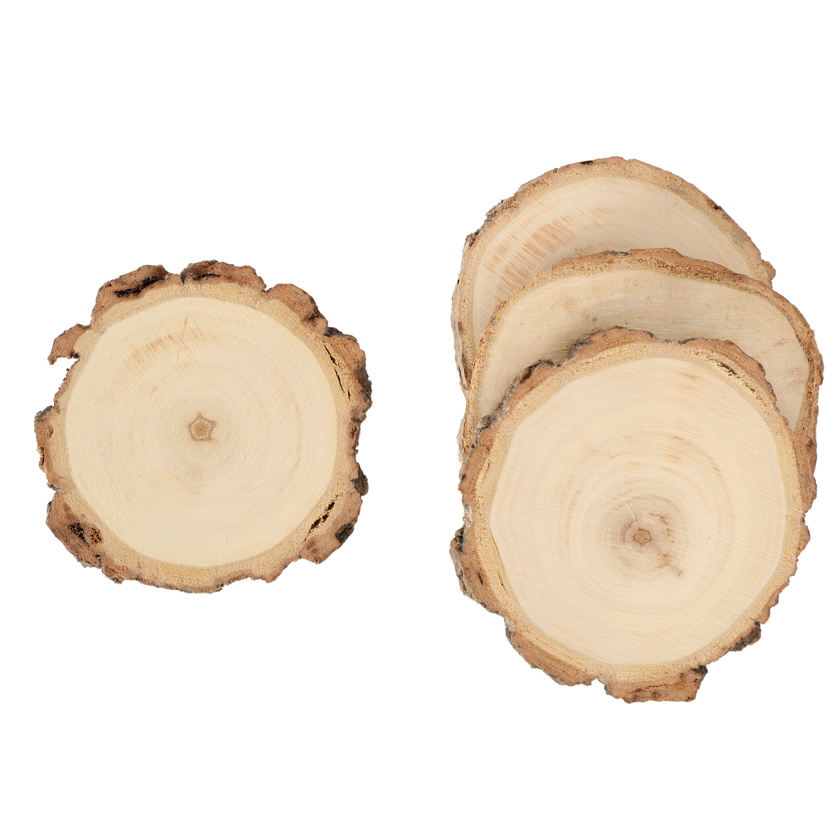 Dessous de plat rondin de bois