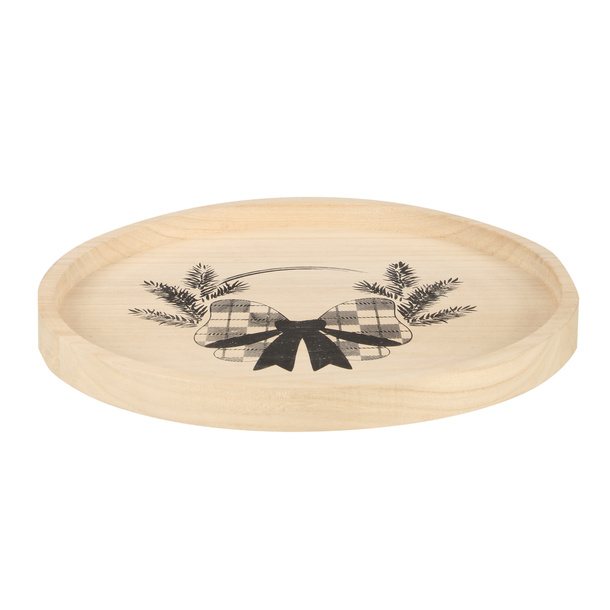 Plateau en bois 30cm - Beige