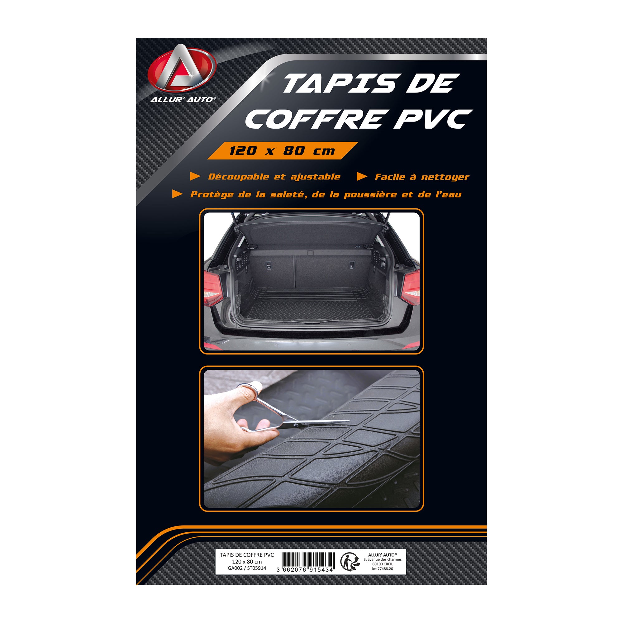 Tapis de coffre en PVC