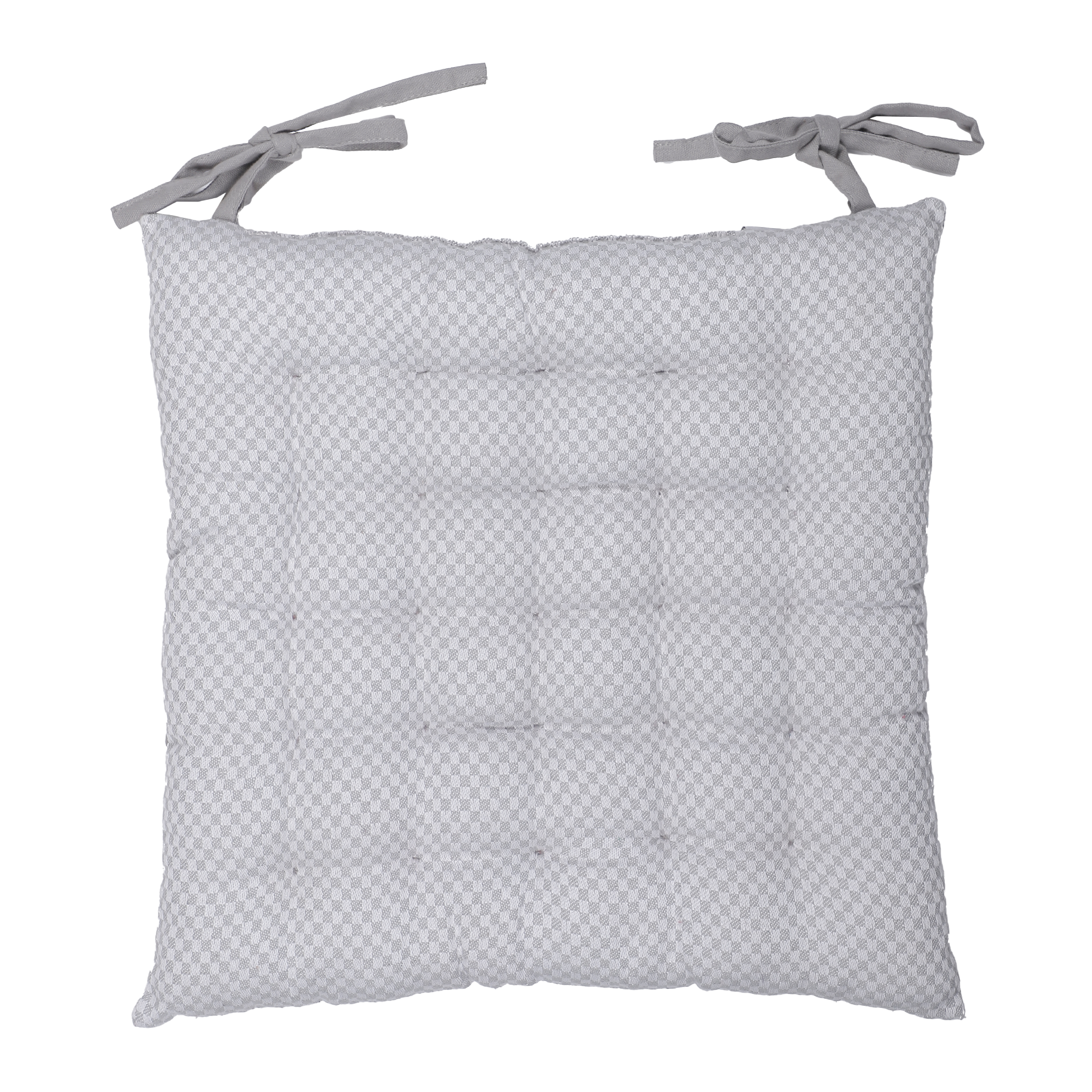 Galette de chaise réversible molletonnée  - Blanc