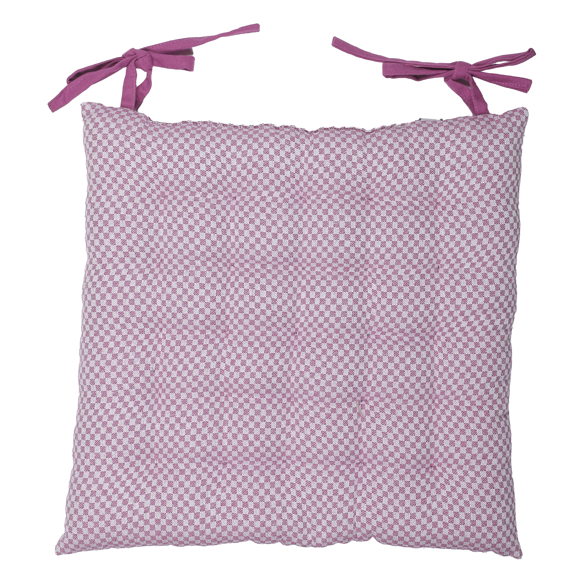 Galette de chaise réversible molletonnée  - Gris