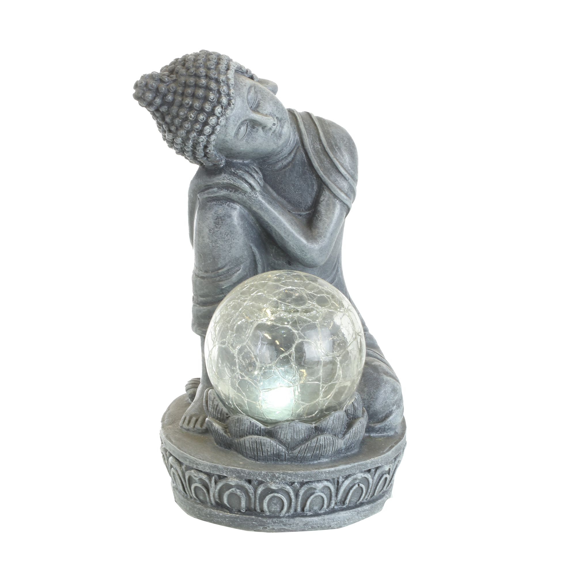 Statue Bouddha led solailre