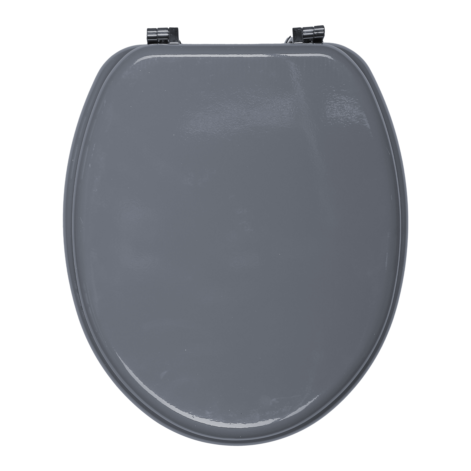 Abattant WC gris foncé fixation métal