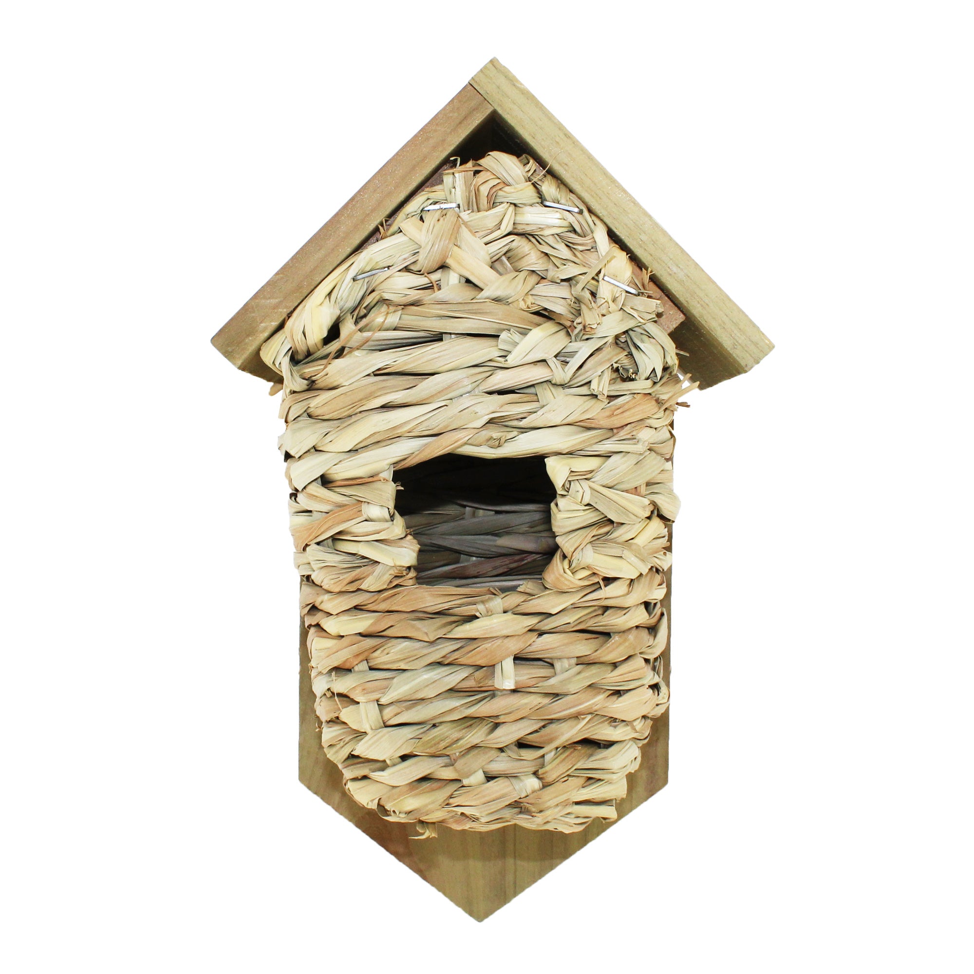 Cabane à oiseaux en osier