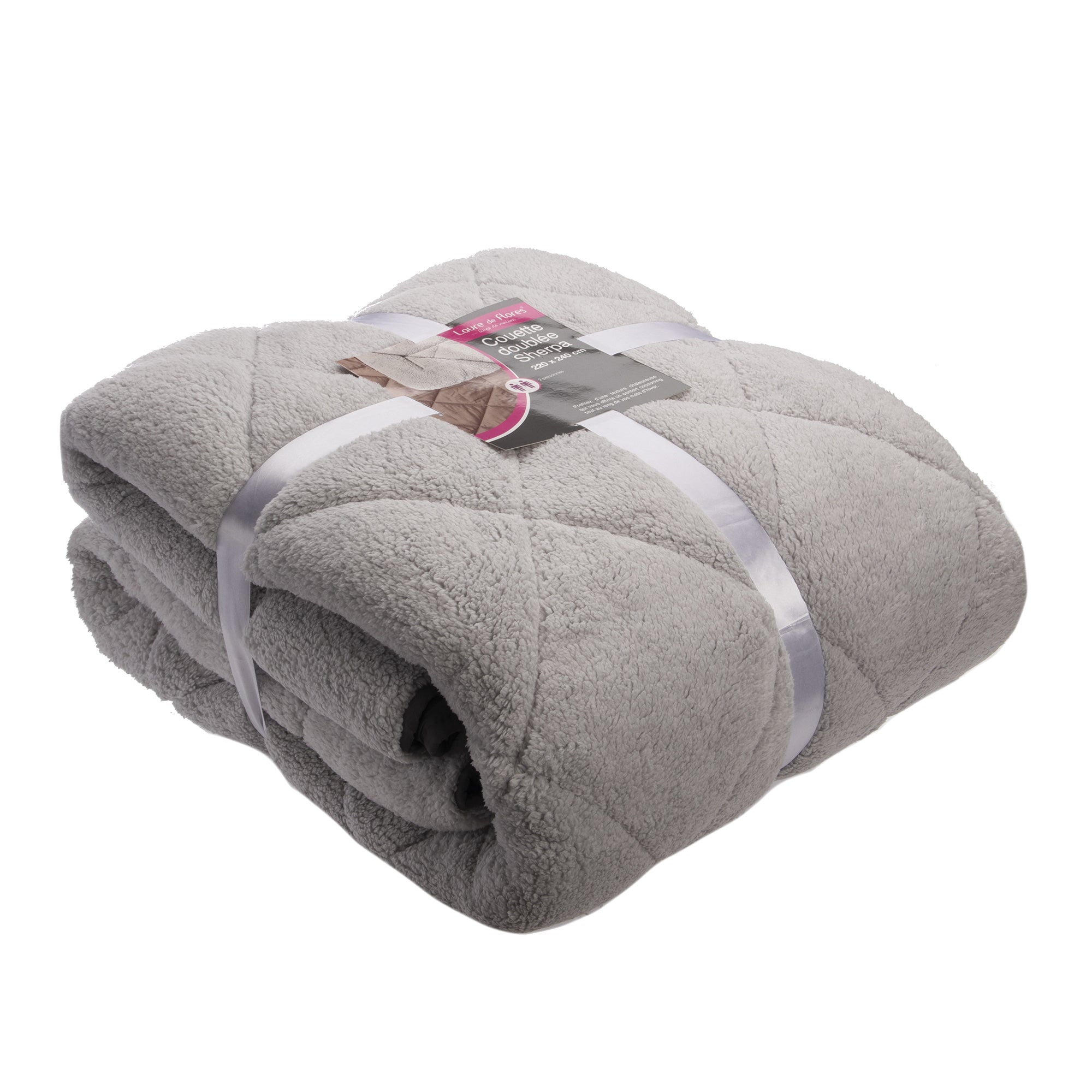Couette doublée sherpa 220x240cm